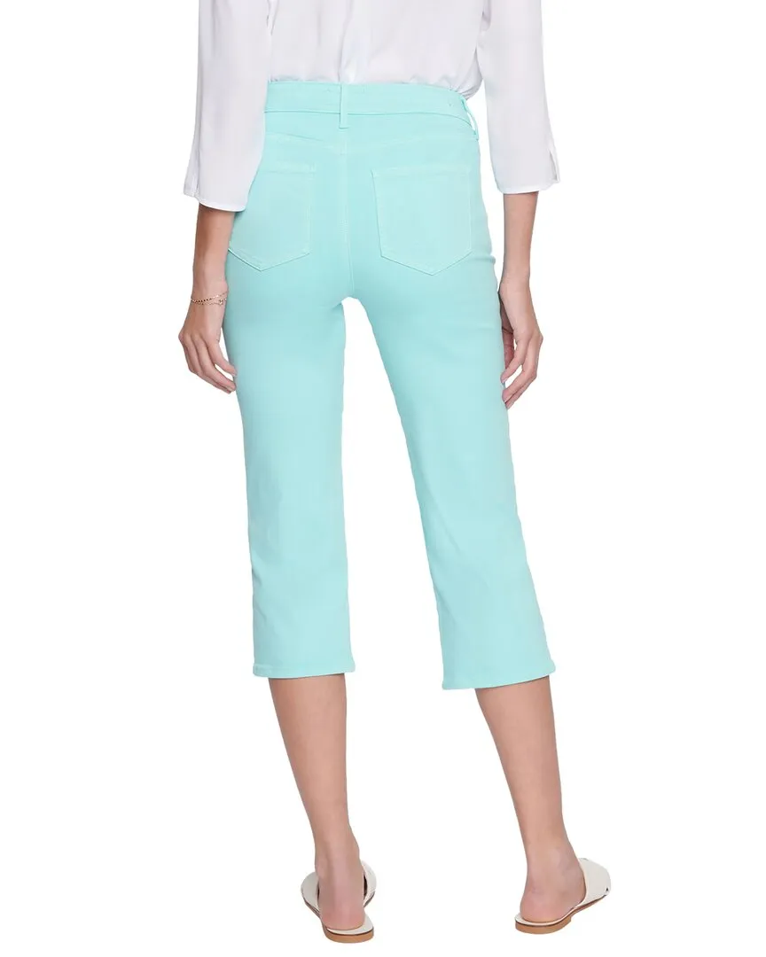 NYDJ Petite Thigh Shaper Topaz Blue Crop Jean