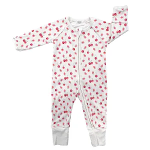Organic Cotton Convertible Pajama Cherry with Raspberries