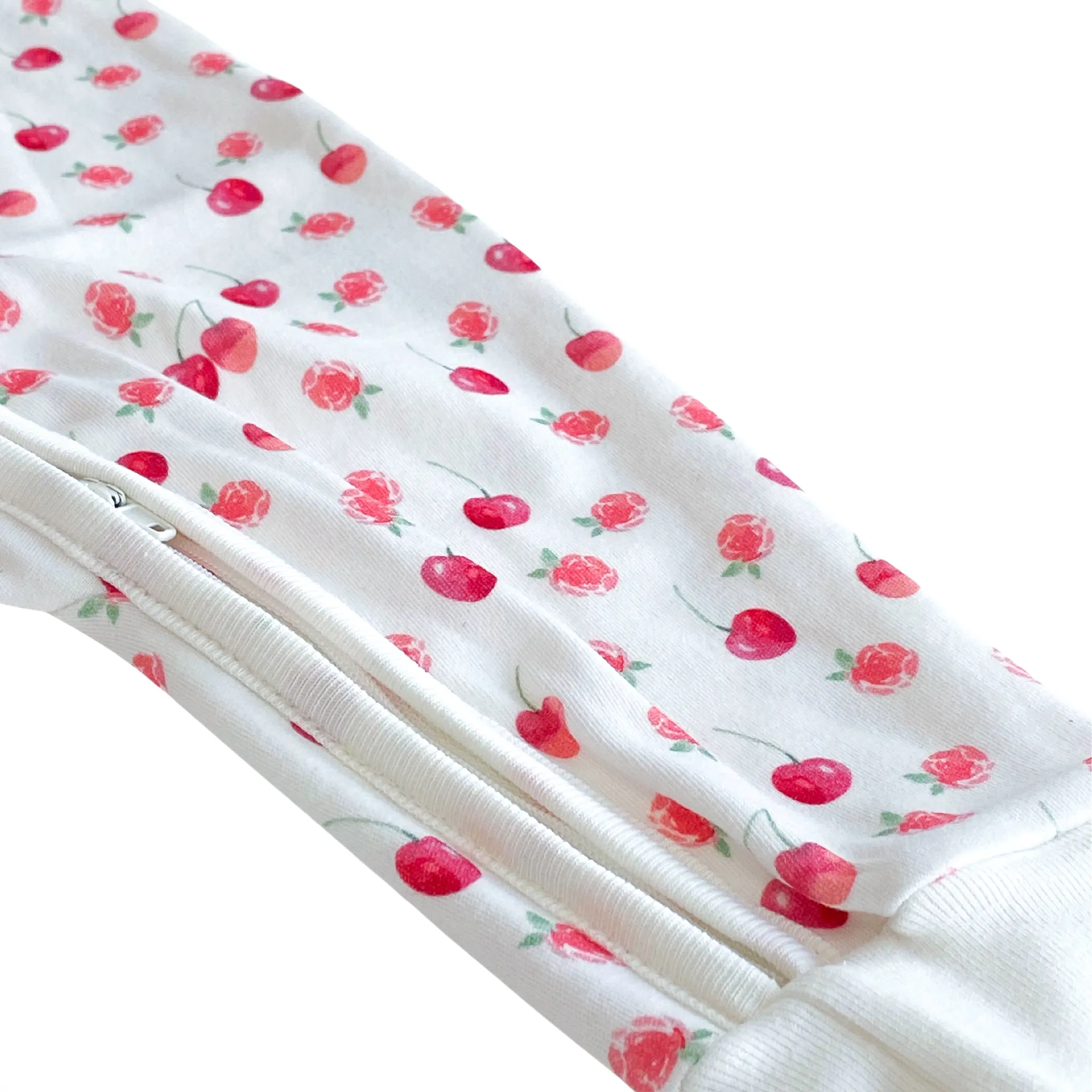 Organic Cotton Convertible Pajama Cherry with Raspberries