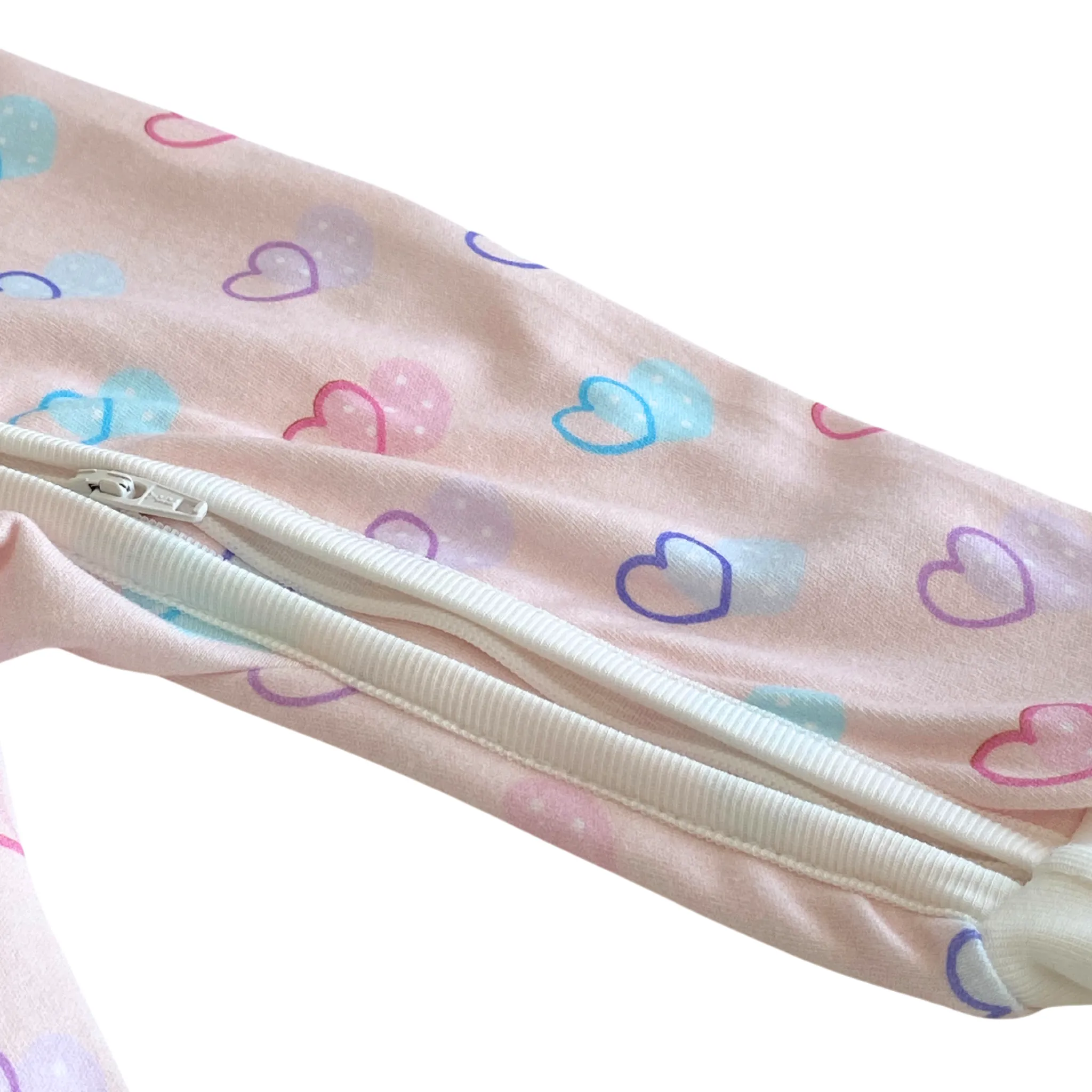 Organic Cotton Convertible Pajama Mixed Hearts