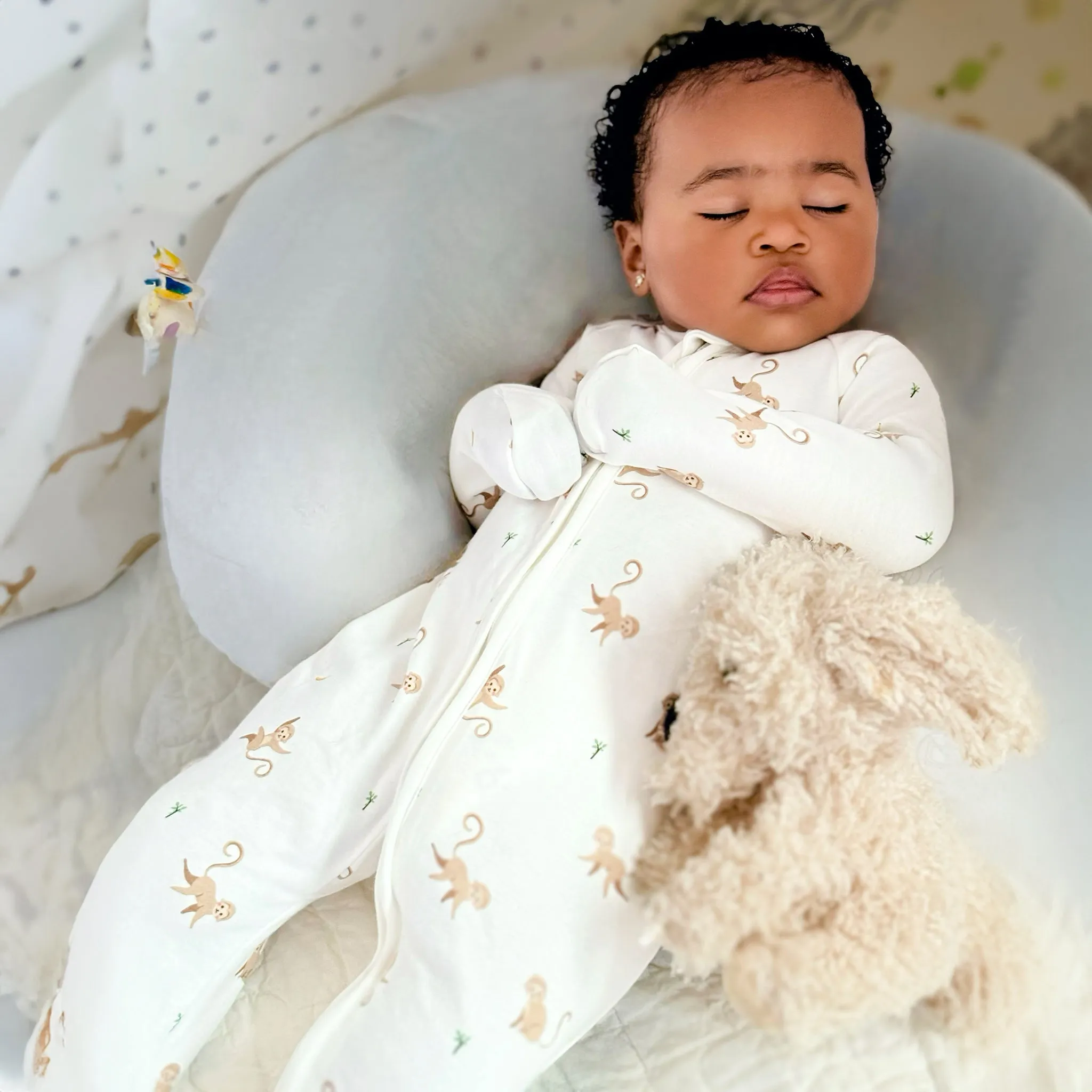Organic Cotton Convertible Pajama Monkey