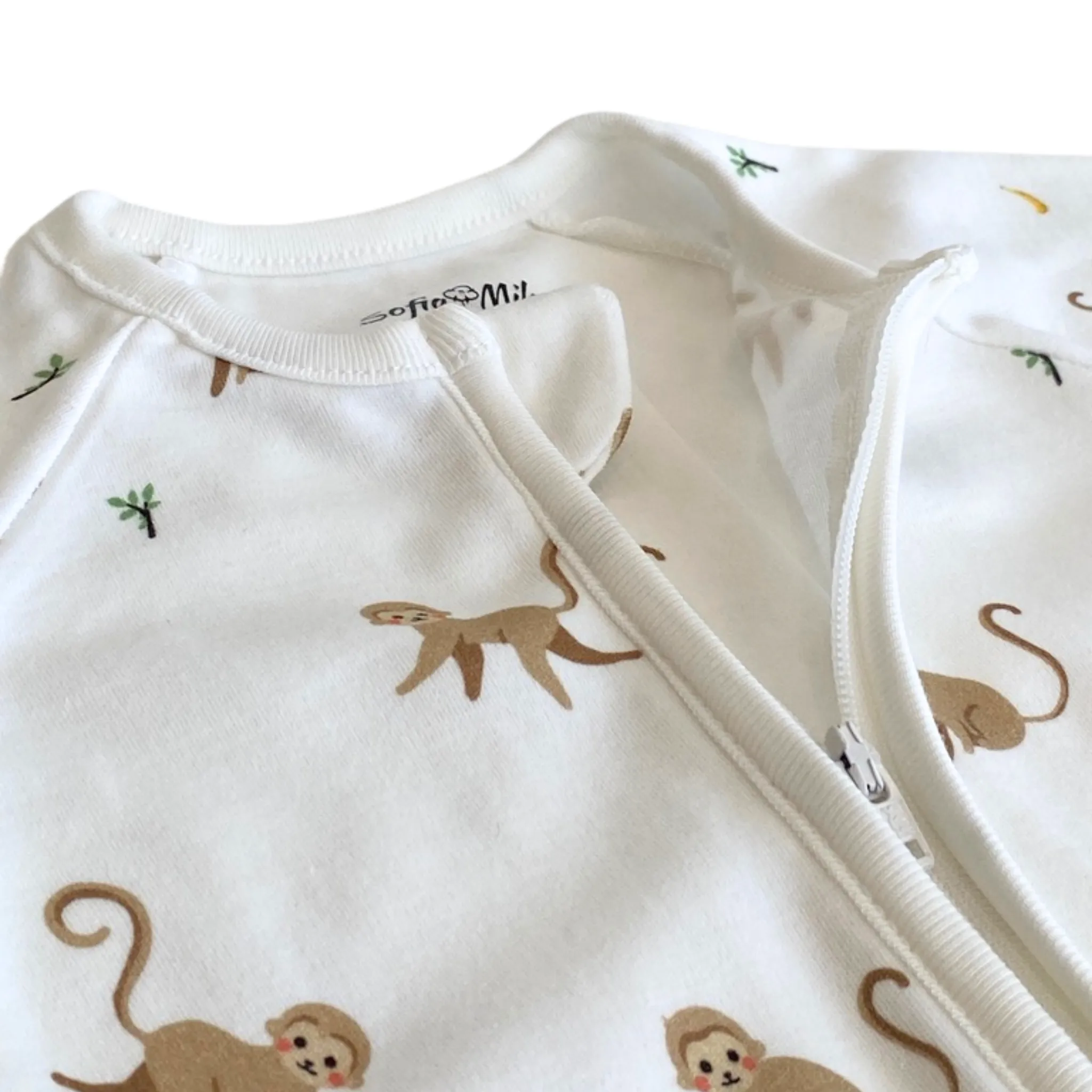 Organic Cotton Convertible Pajama Monkey