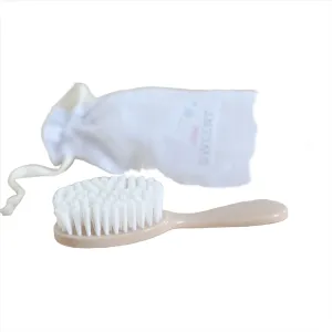 Peach Beige Baby Hairbrush & Comb Set | Made In France Babykids_Bebe-Sweeny