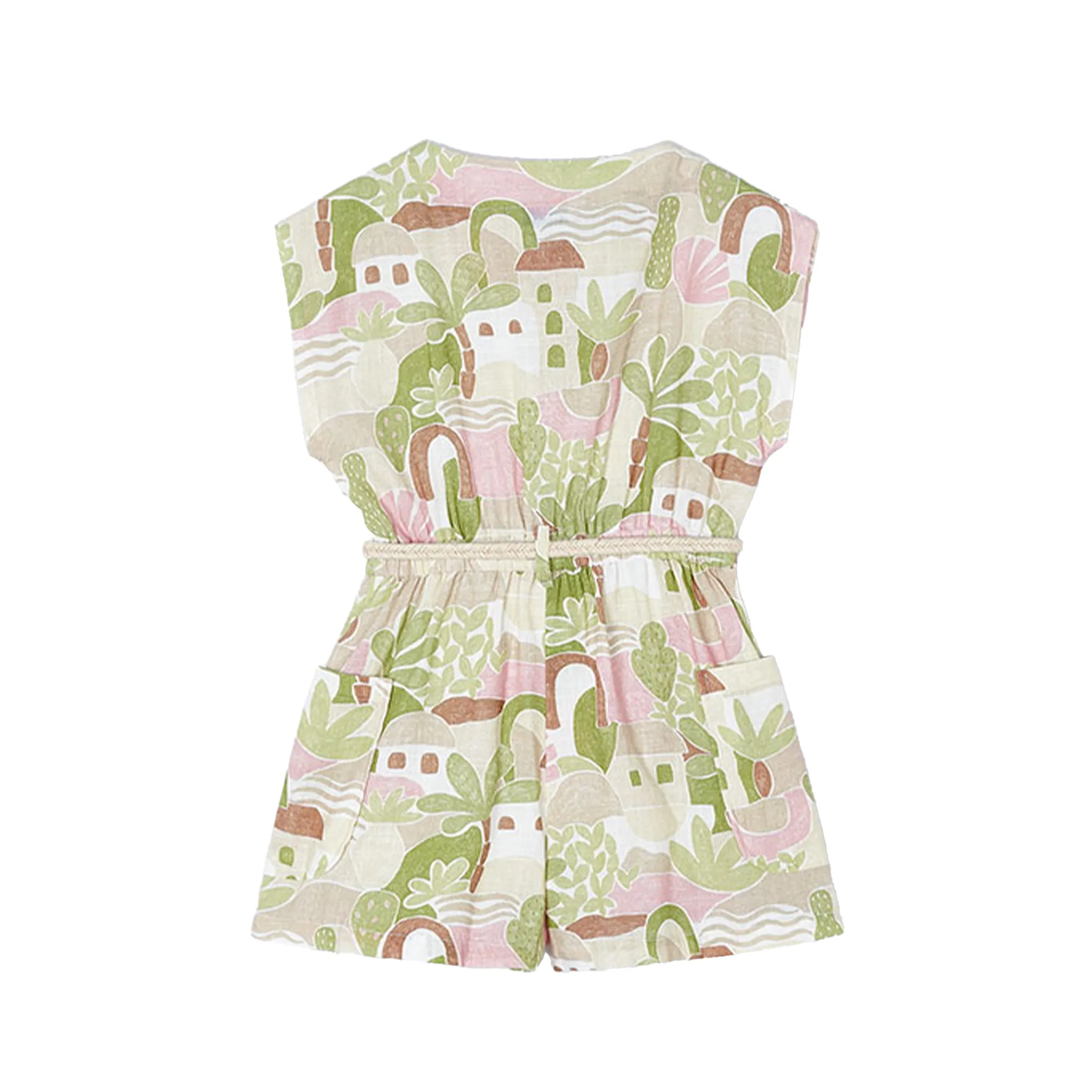 Printed Green Leaf Set