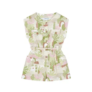 Printed Green Leaf Set