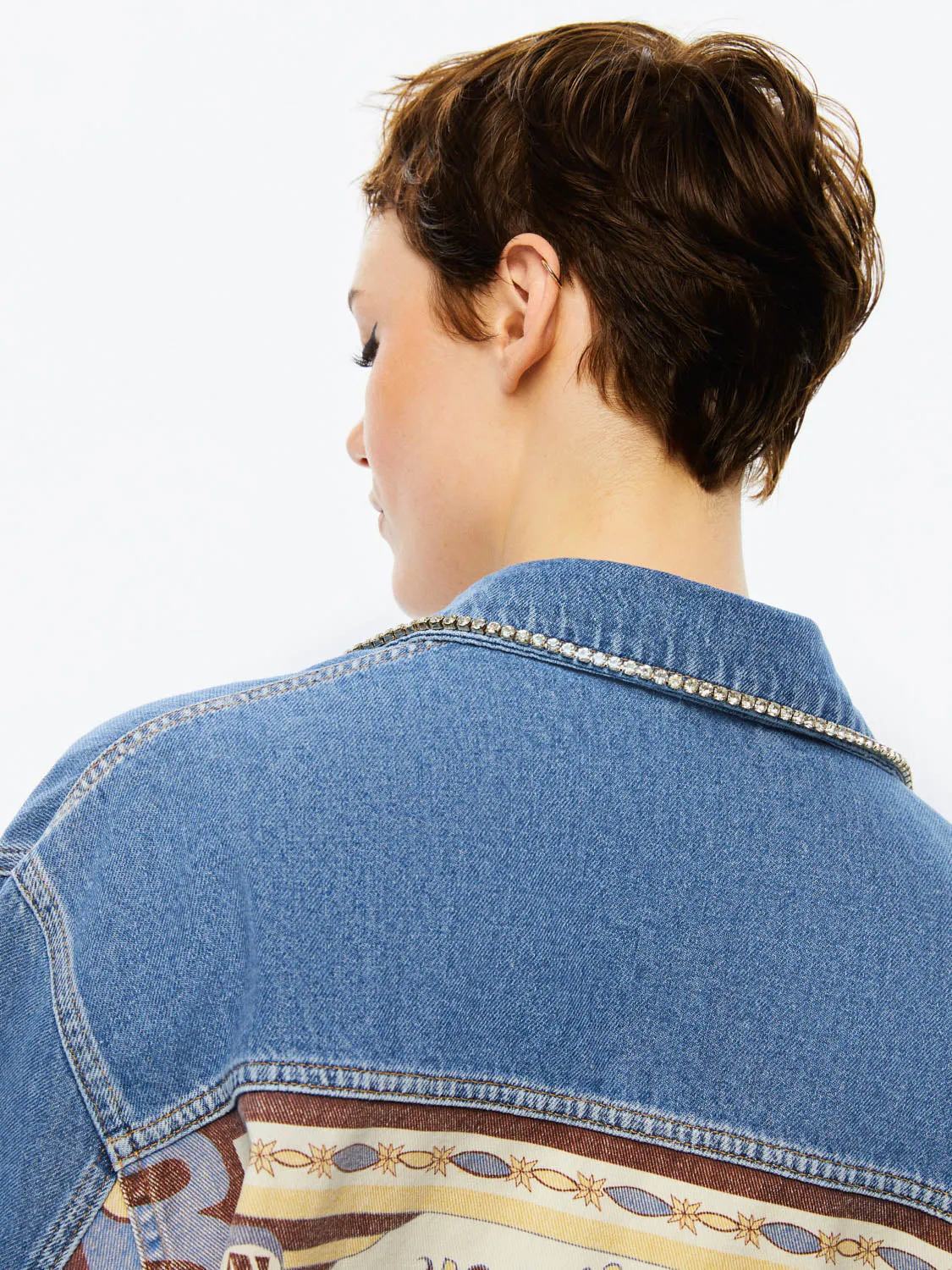 Printed Jean Jacket