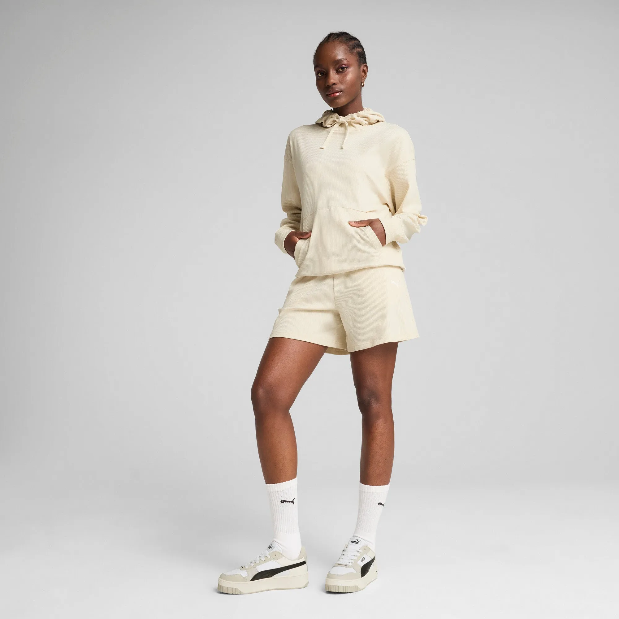 PUMA Women's ESS ELEVATED Comfort Rib Hoodie Women
