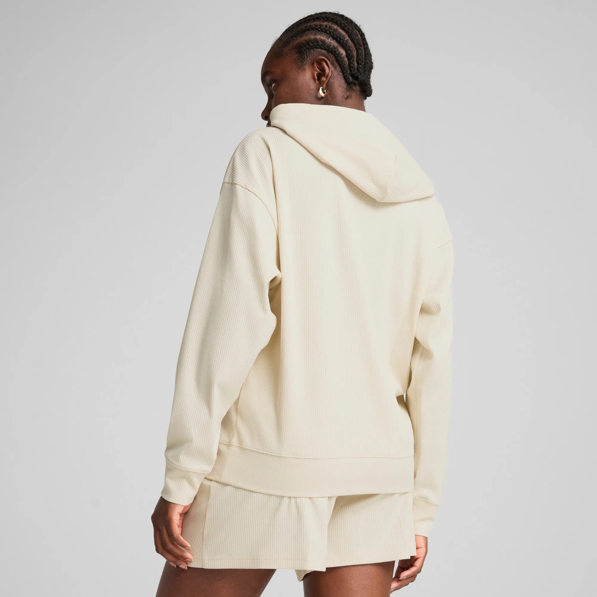 PUMA Women's ESS ELEVATED Comfort Rib Hoodie Women