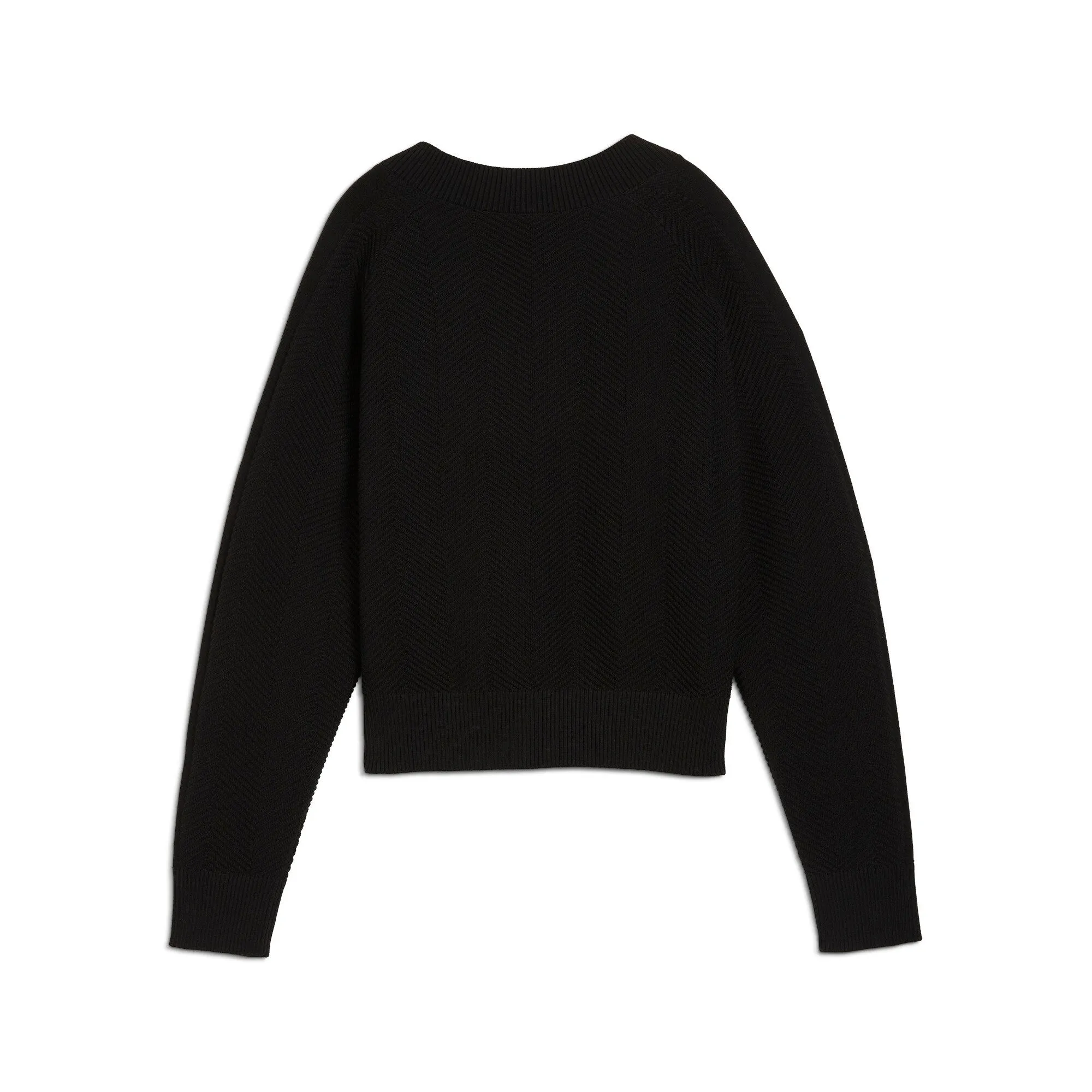 PUMA Women's T7 Knitted V-Neck Crew Women