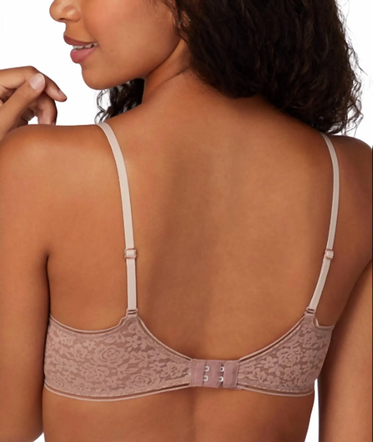 Pure Comfort Stretch Lace Demi Underwire In Iced Mocha