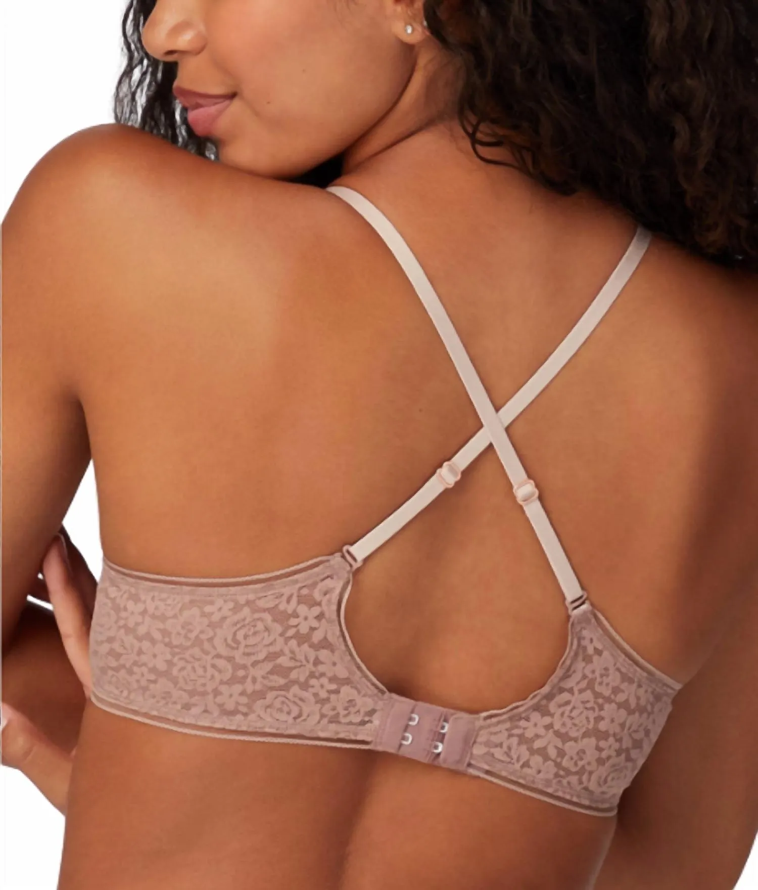 Pure Comfort Stretch Lace Demi Underwire In Iced Mocha
