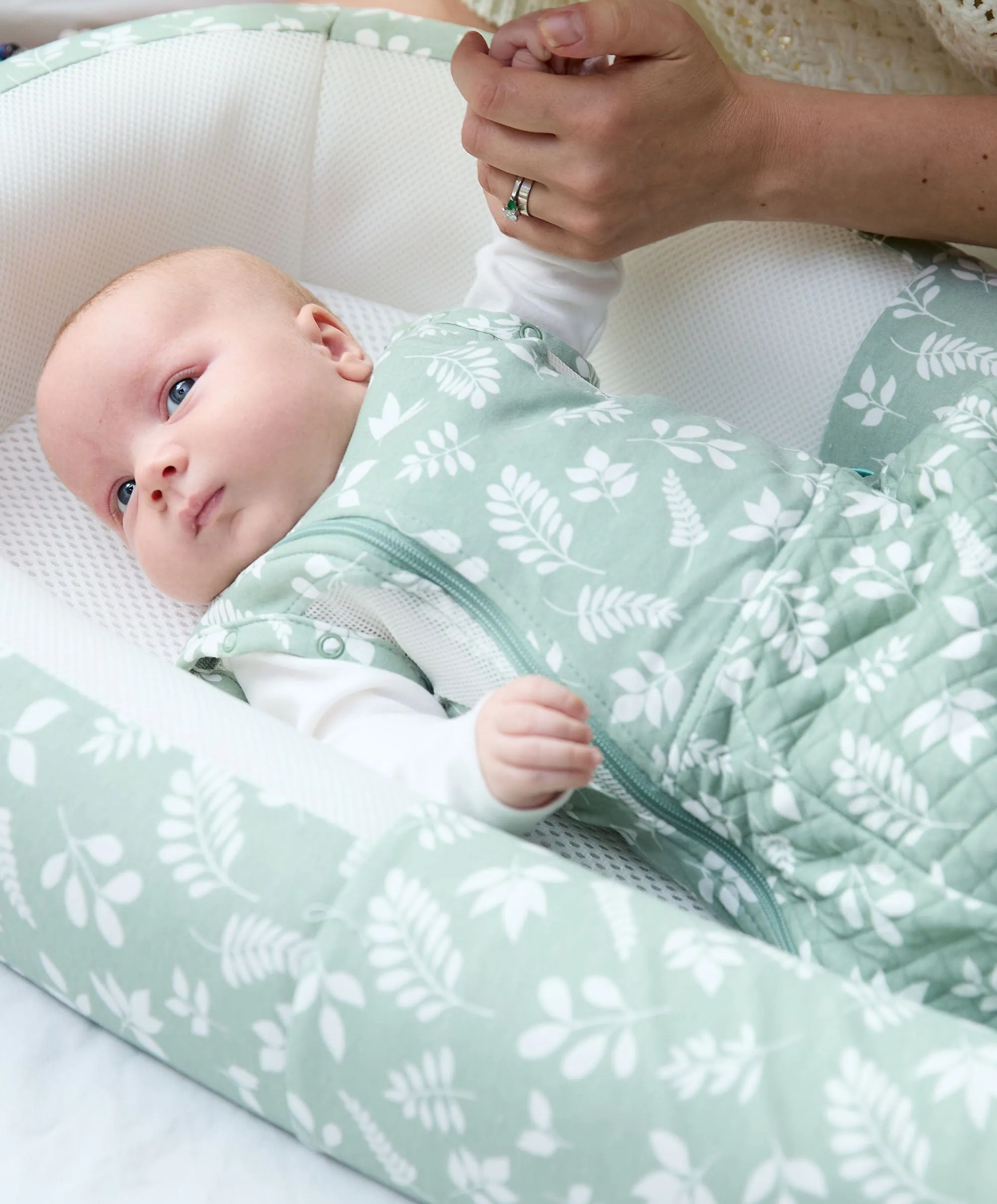 Purflo Sleep Tight Baby Bed - Fern