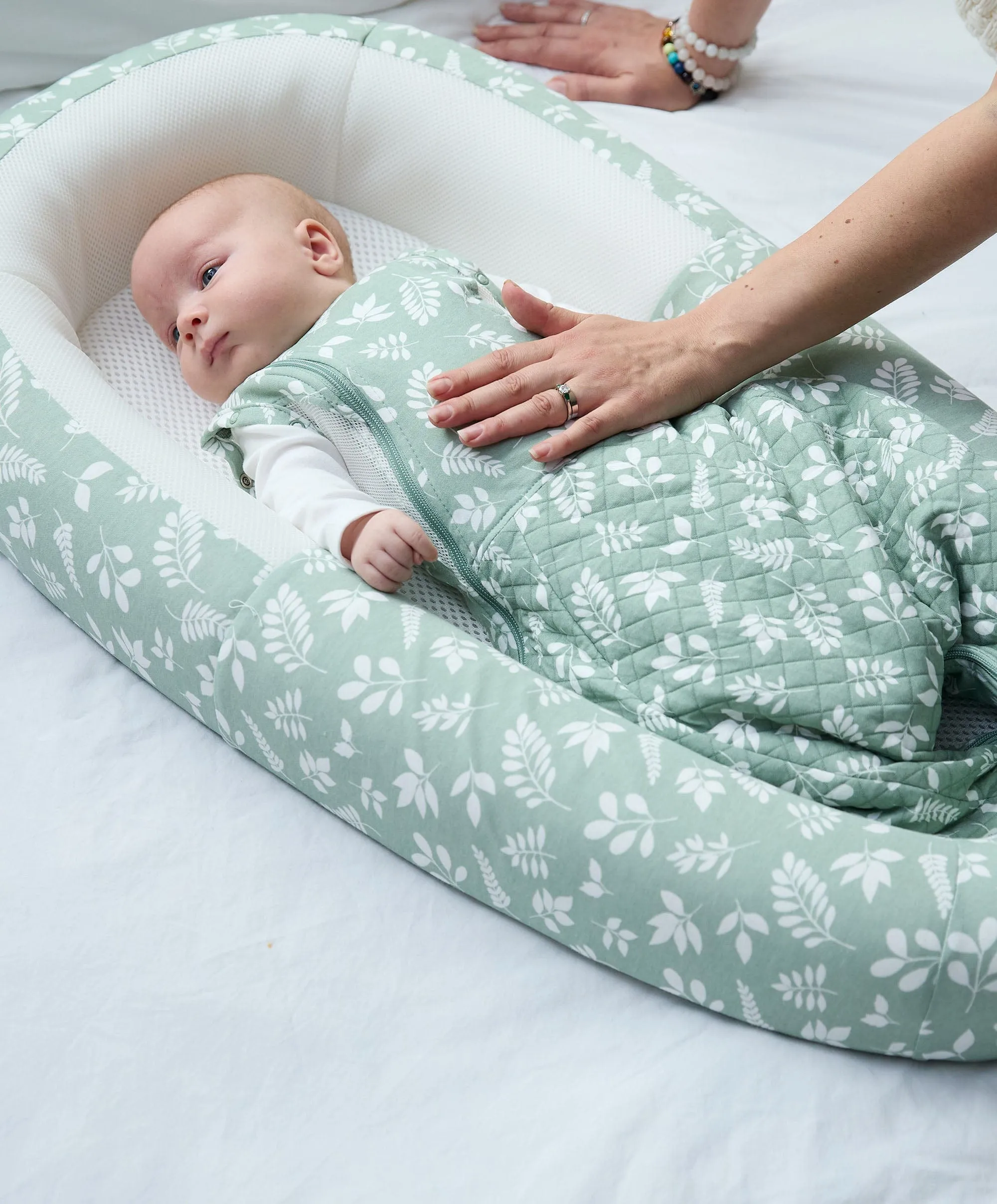 Purflo Sleep Tight Baby Bed - Fern