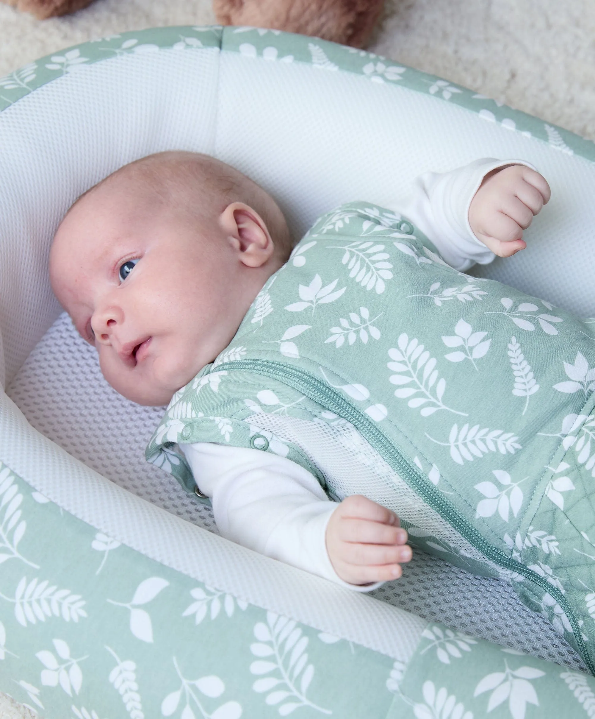Purflo Sleep Tight Baby Bed - Fern