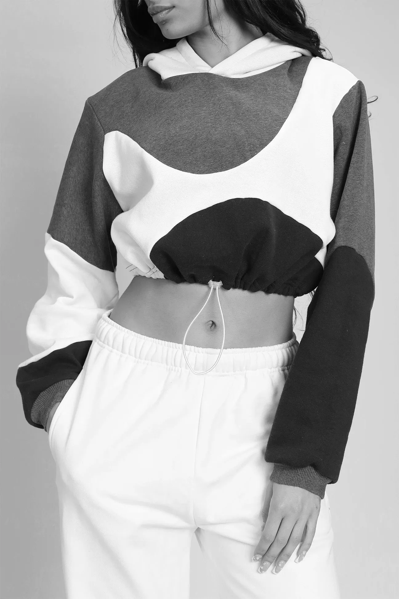 Rework Nike Wave Crop Sweatshirt - S