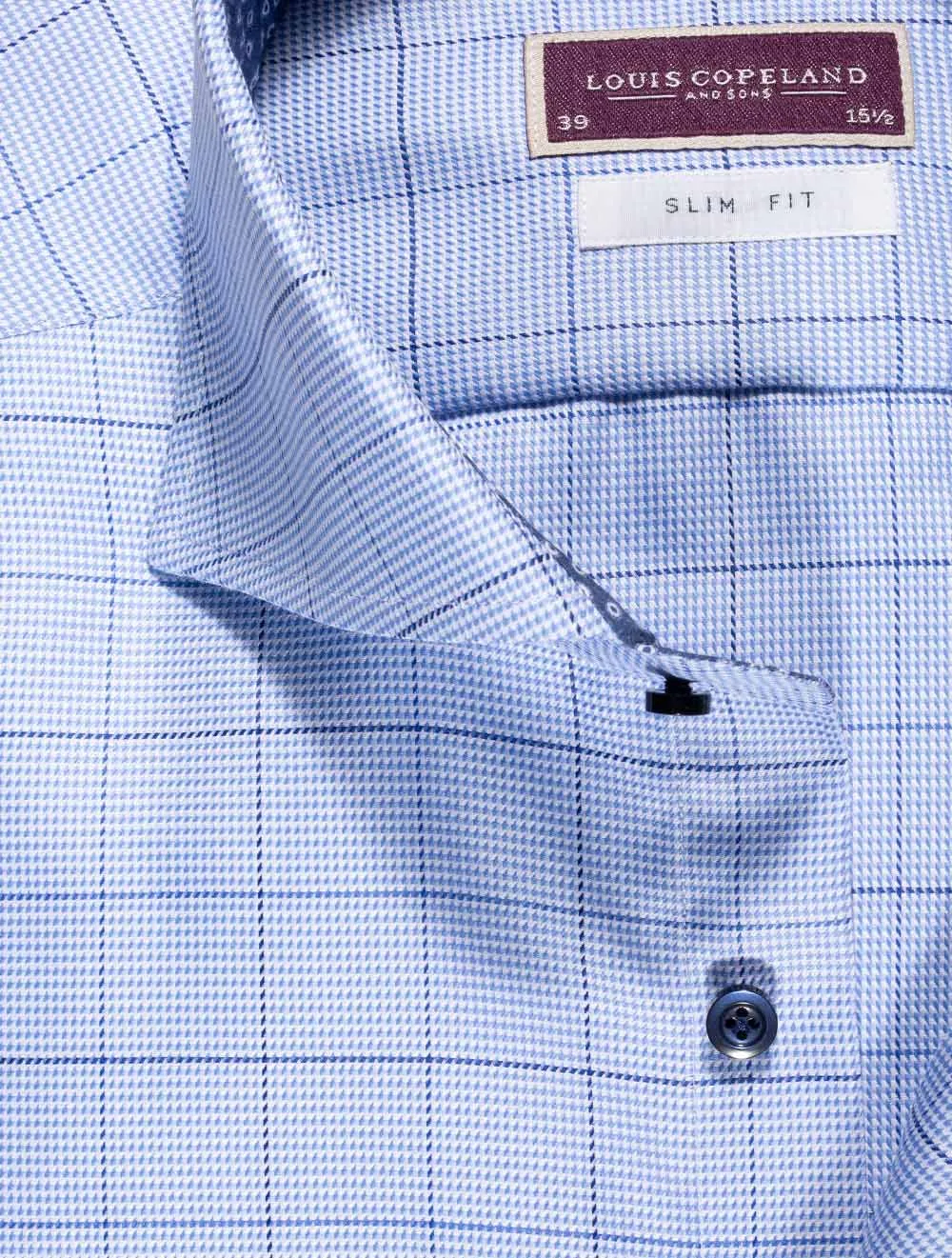 Ronaldinho Check Shirt Slim Fit Blue