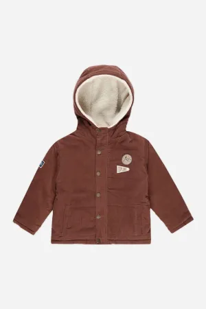 Rylee   Cru Babykids Cord Puffer Jacket | Brick