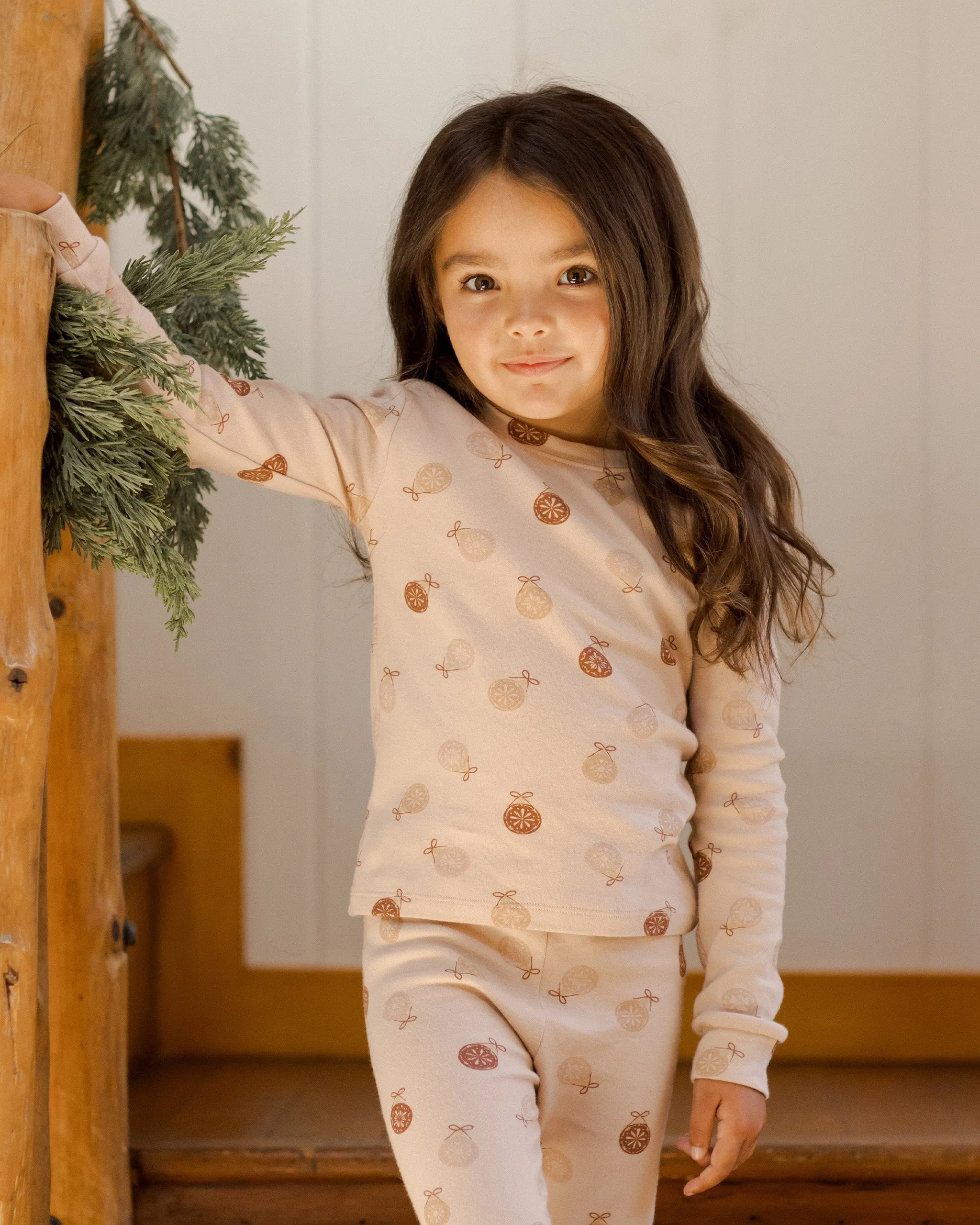 Rylee   Cru Babykids Organic LS PJ Set | Ornaments