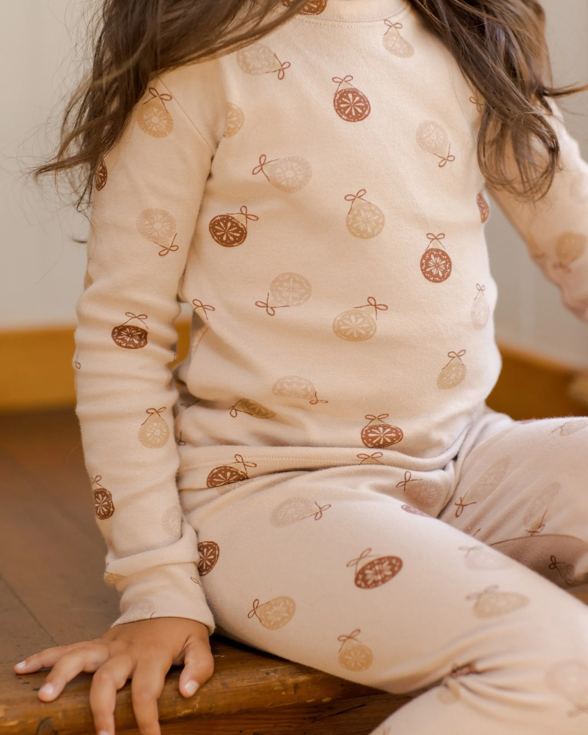 Rylee   Cru Babykids Organic LS PJ Set | Ornaments