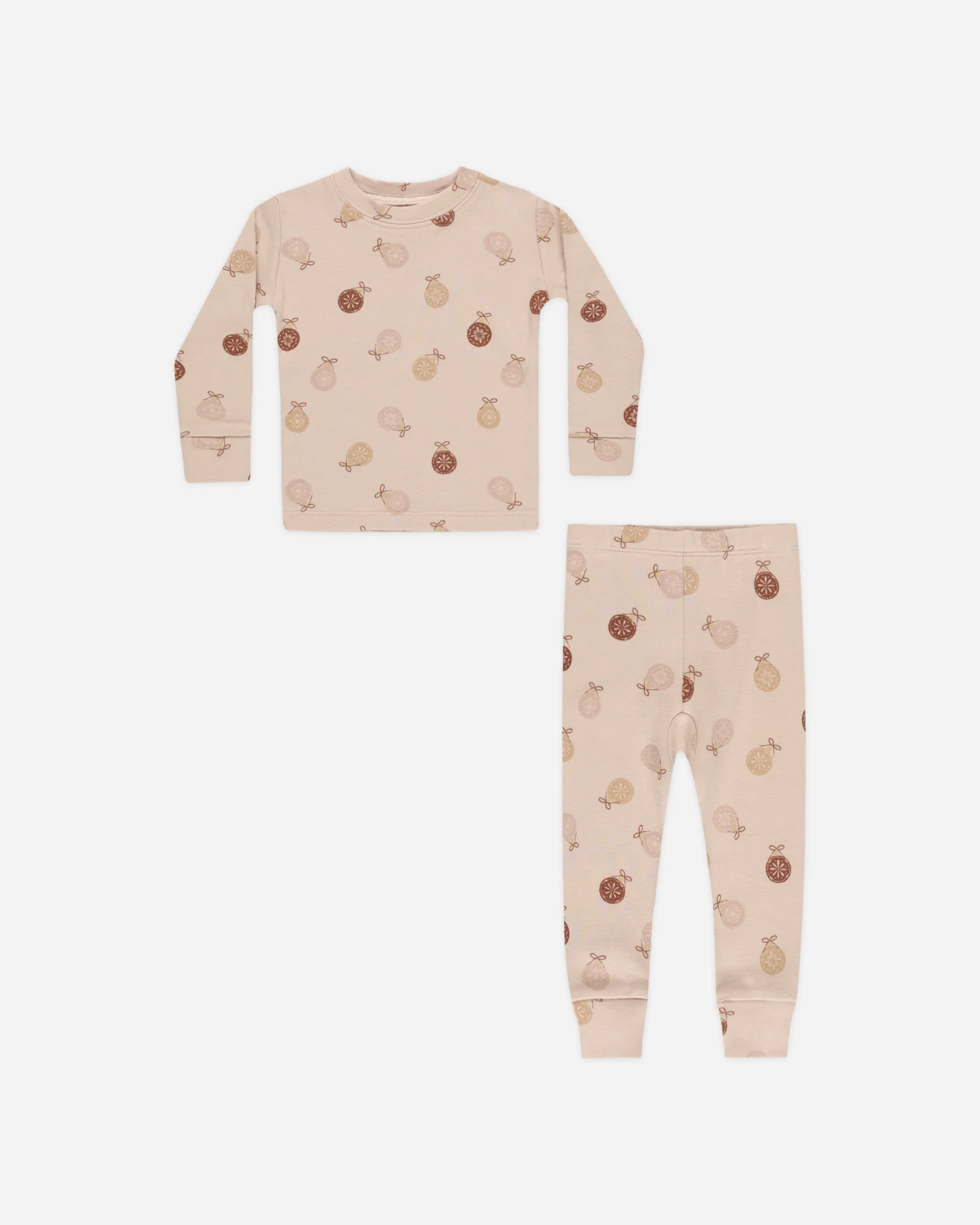 Rylee   Cru Babykids Organic LS PJ Set | Ornaments