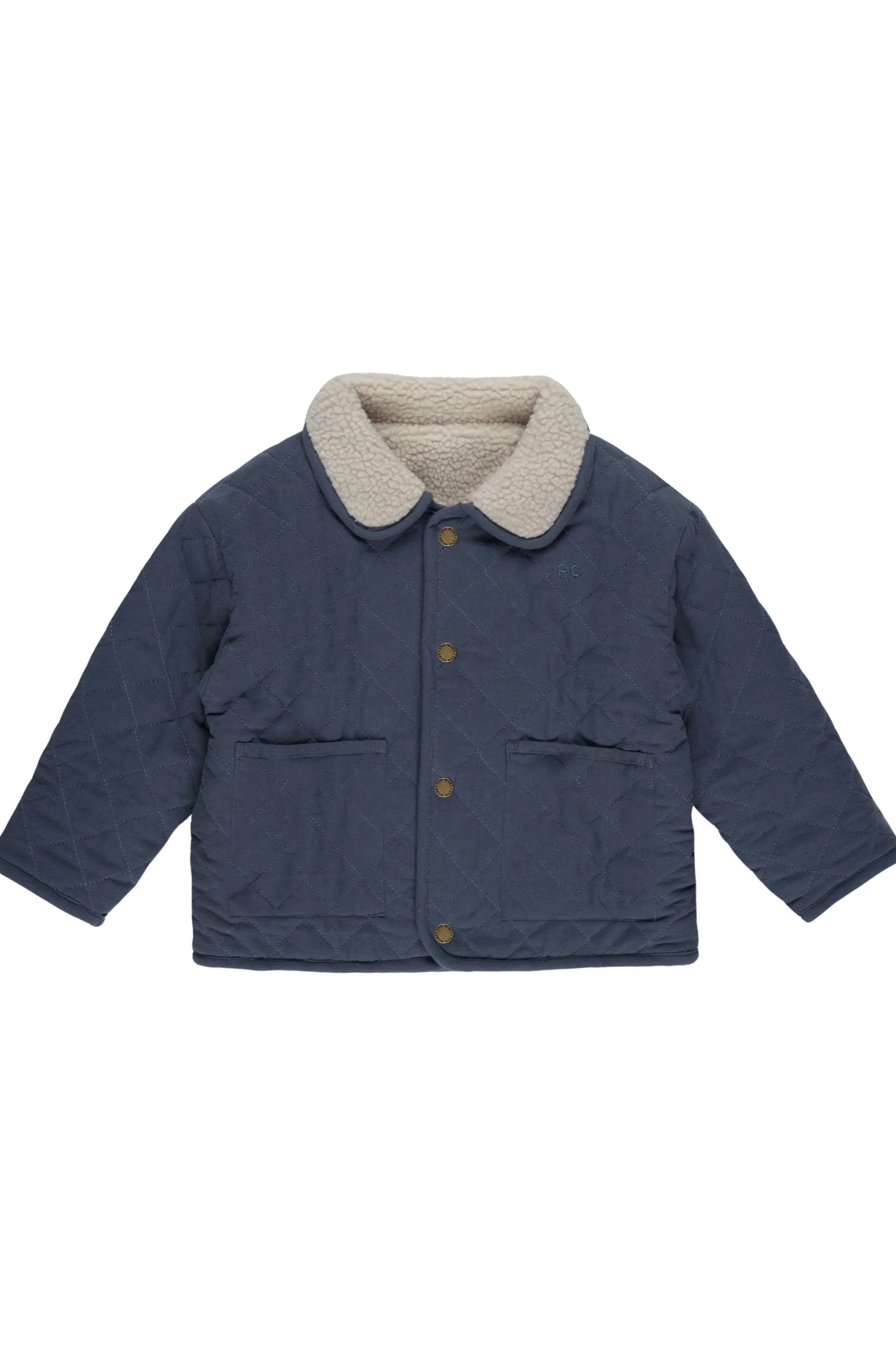 Rylee   Cru Babykids Quilted Winter Coat | Indigo