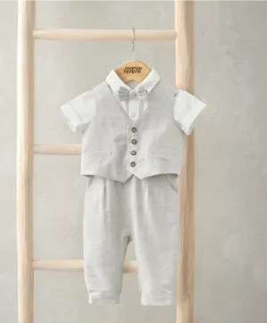 Shirt, Waistcoat, Trousers & Bow Tie Set (4 Pieces) Babykids Mamas & Papas