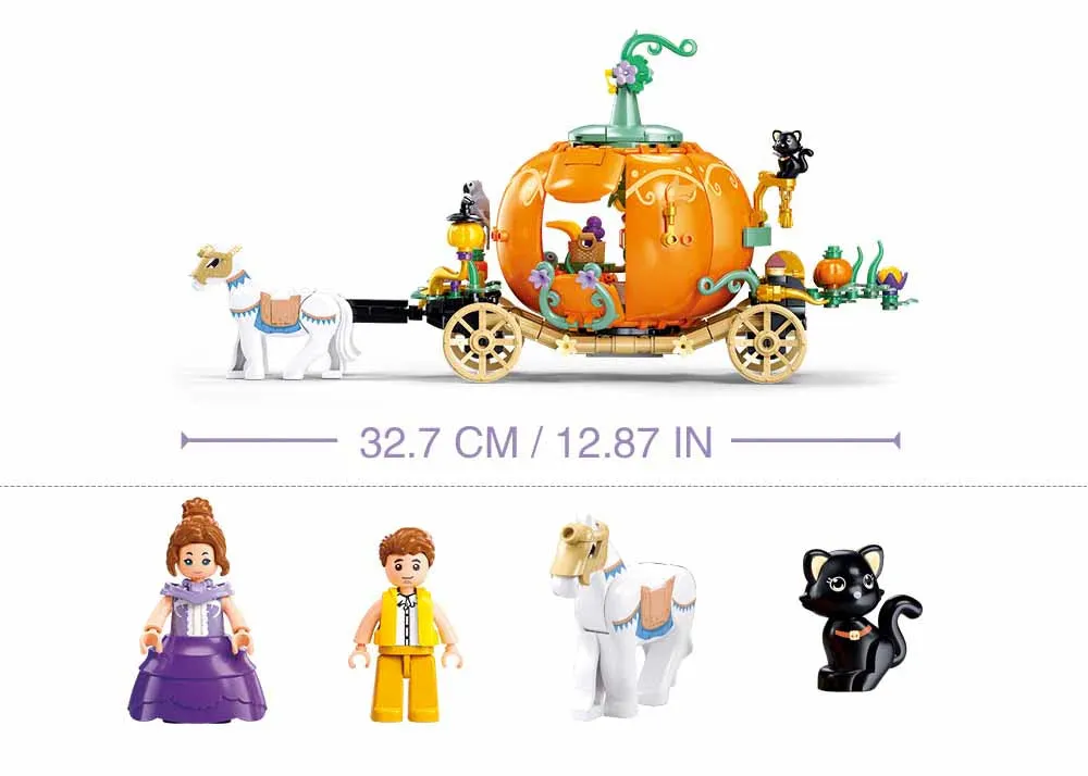 Sluban Toys Sluban | Girls Dream | Pumpkin Chariot 319 Pcs