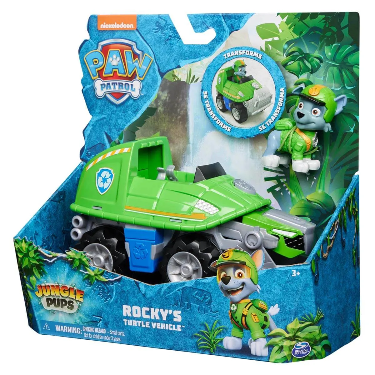 Spin Master Toys PAW Patrol Jungle Pups Rocky's Snapping Turtle Vehicle