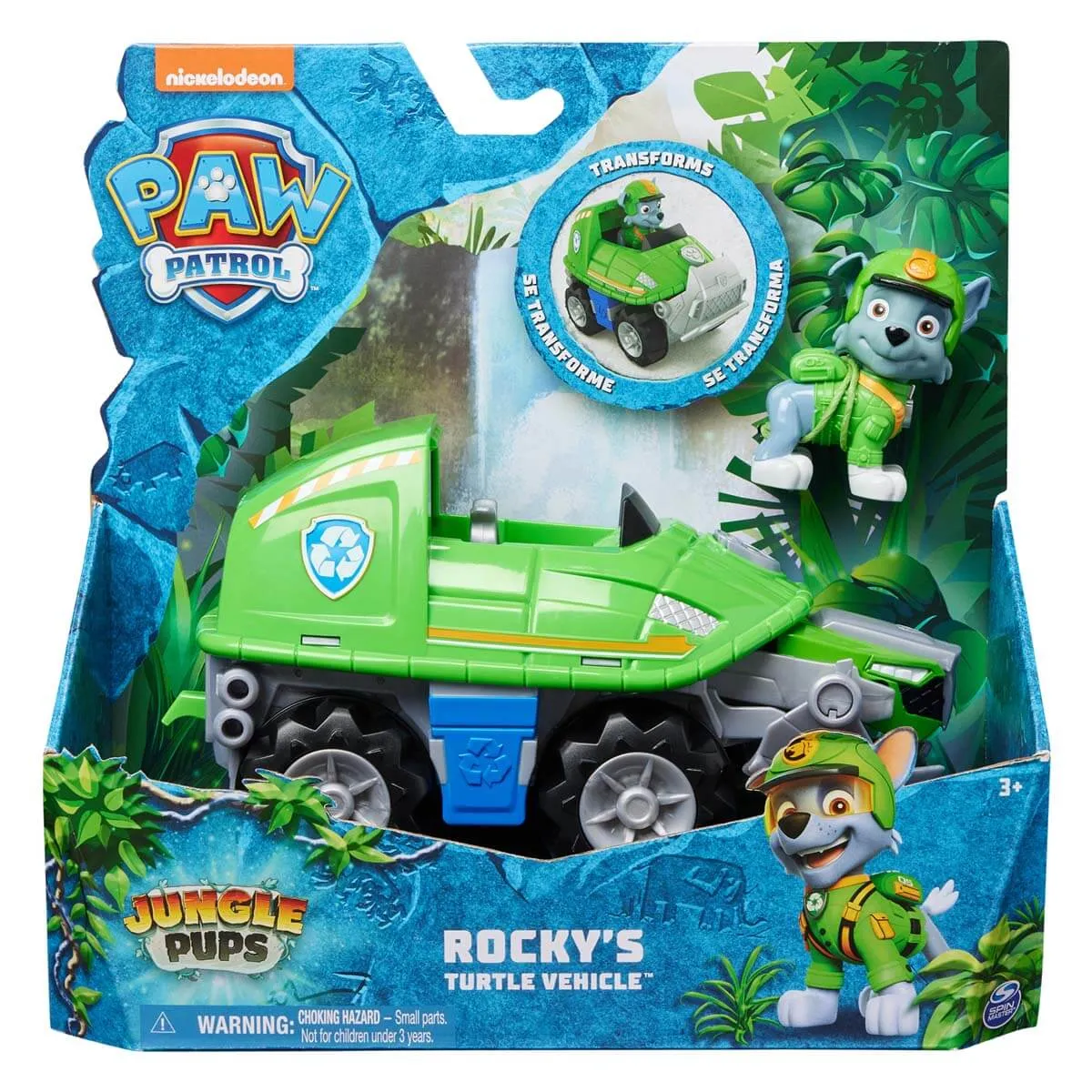 Spin Master Toys PAW Patrol Jungle Pups Rocky's Snapping Turtle Vehicle