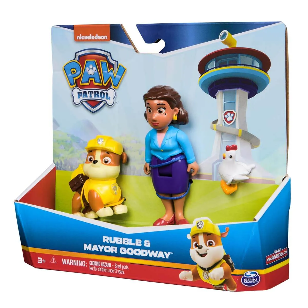 Spin Master Toys Paw Patrol Rubble and Mayor Goodway Figure Playset