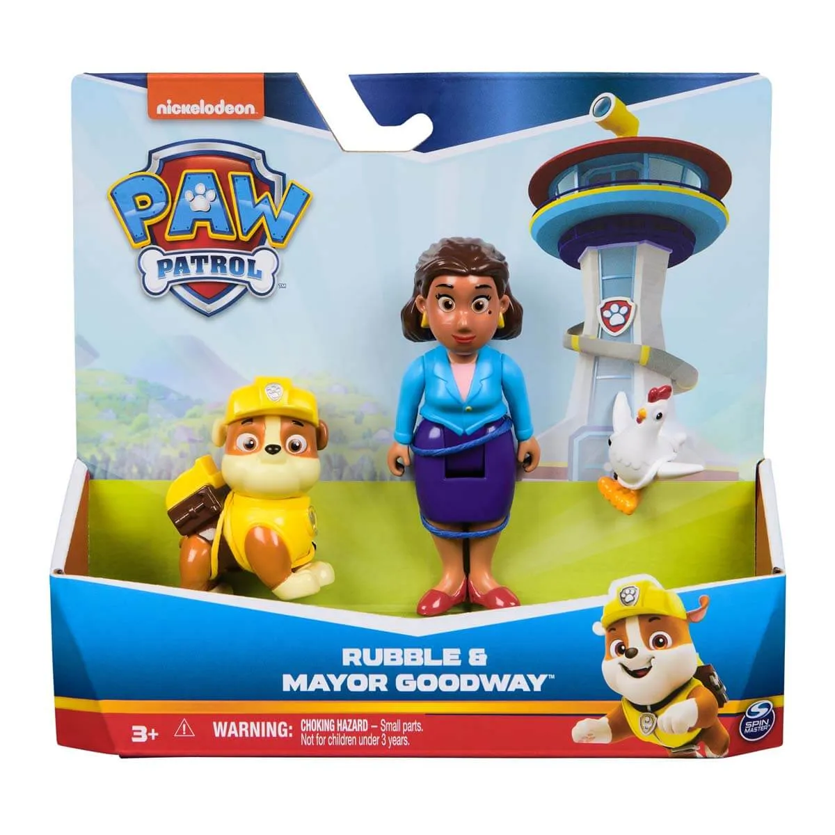 Spin Master Toys Paw Patrol Rubble and Mayor Goodway Figure Playset