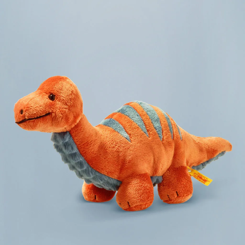 Steiff Bronko Brontosaurus with Personalised Dinosaur Pyjamas