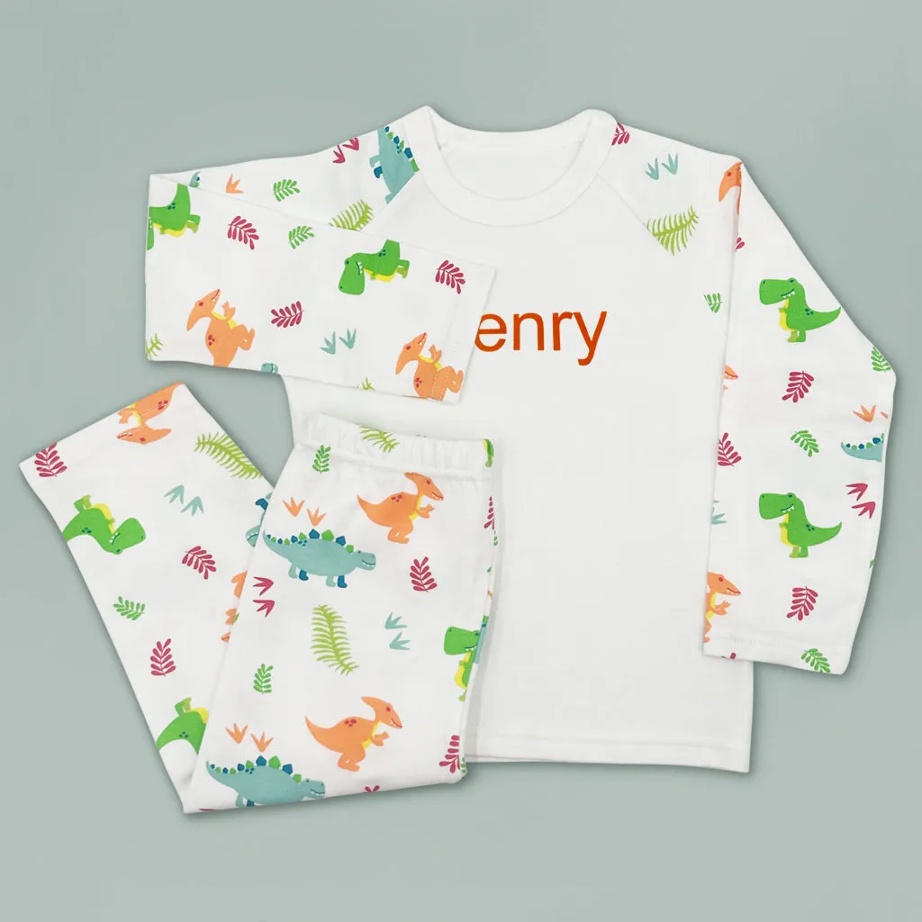 Steiff Dixi Triceratops with Personalised Dinosaur Pyjamas