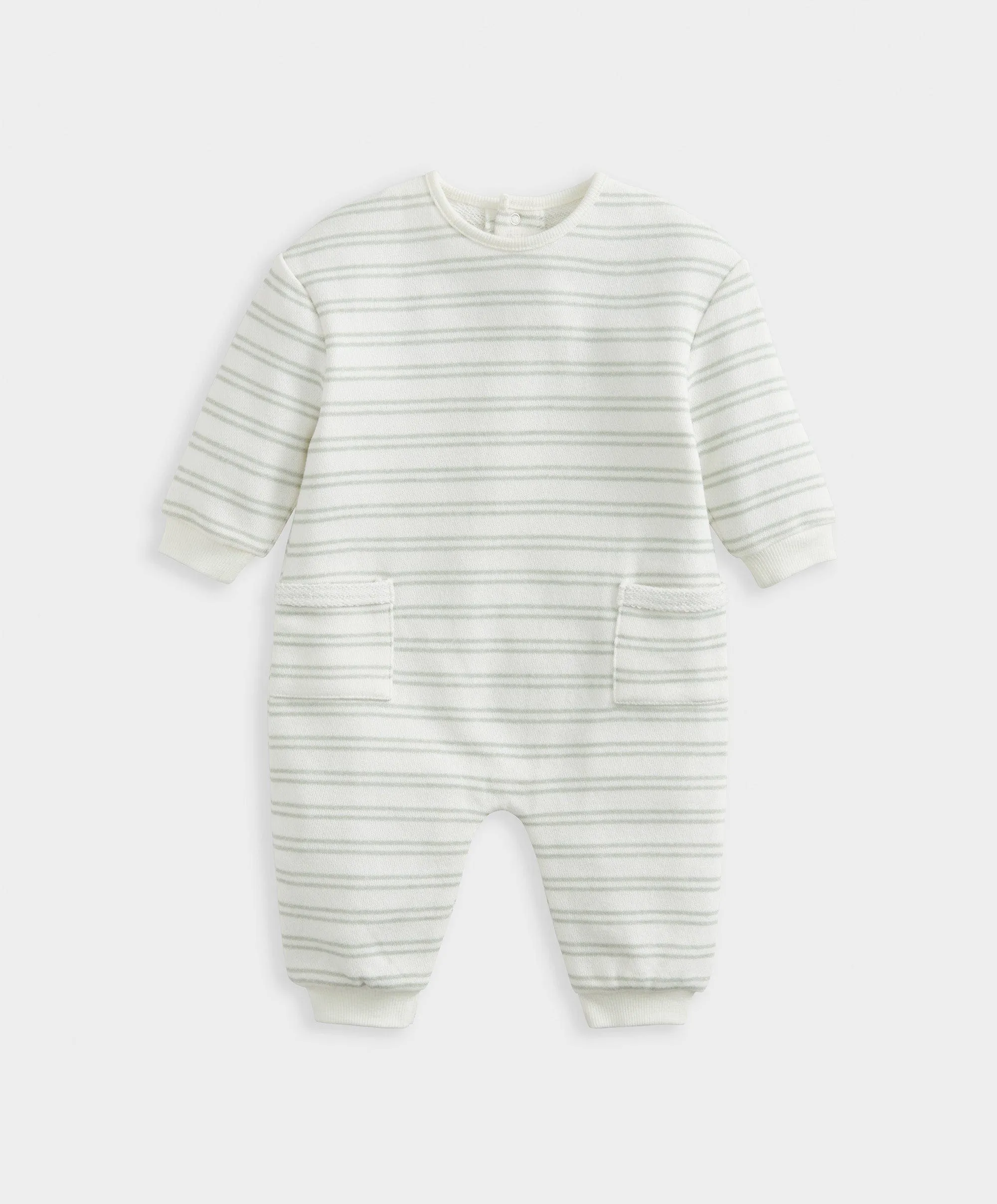 Striped Ribbed Romper Babykids Mamas & Papas