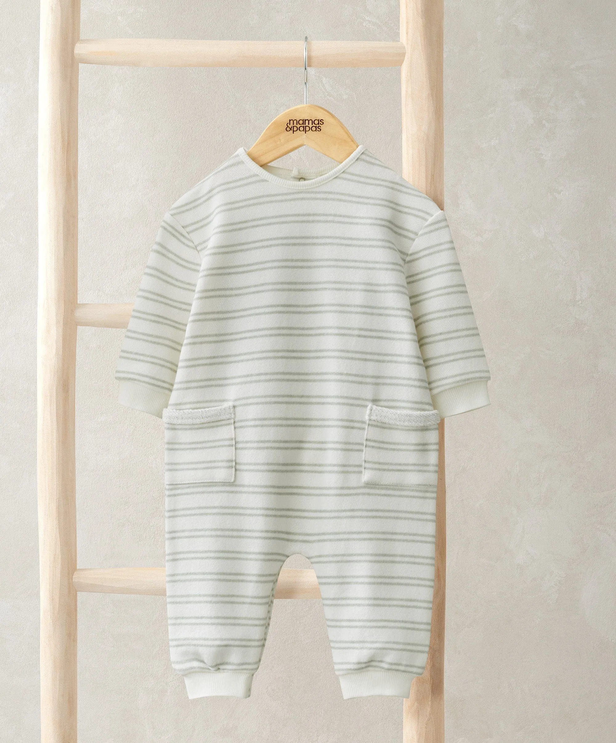 Striped Ribbed Romper Babykids Mamas & Papas
