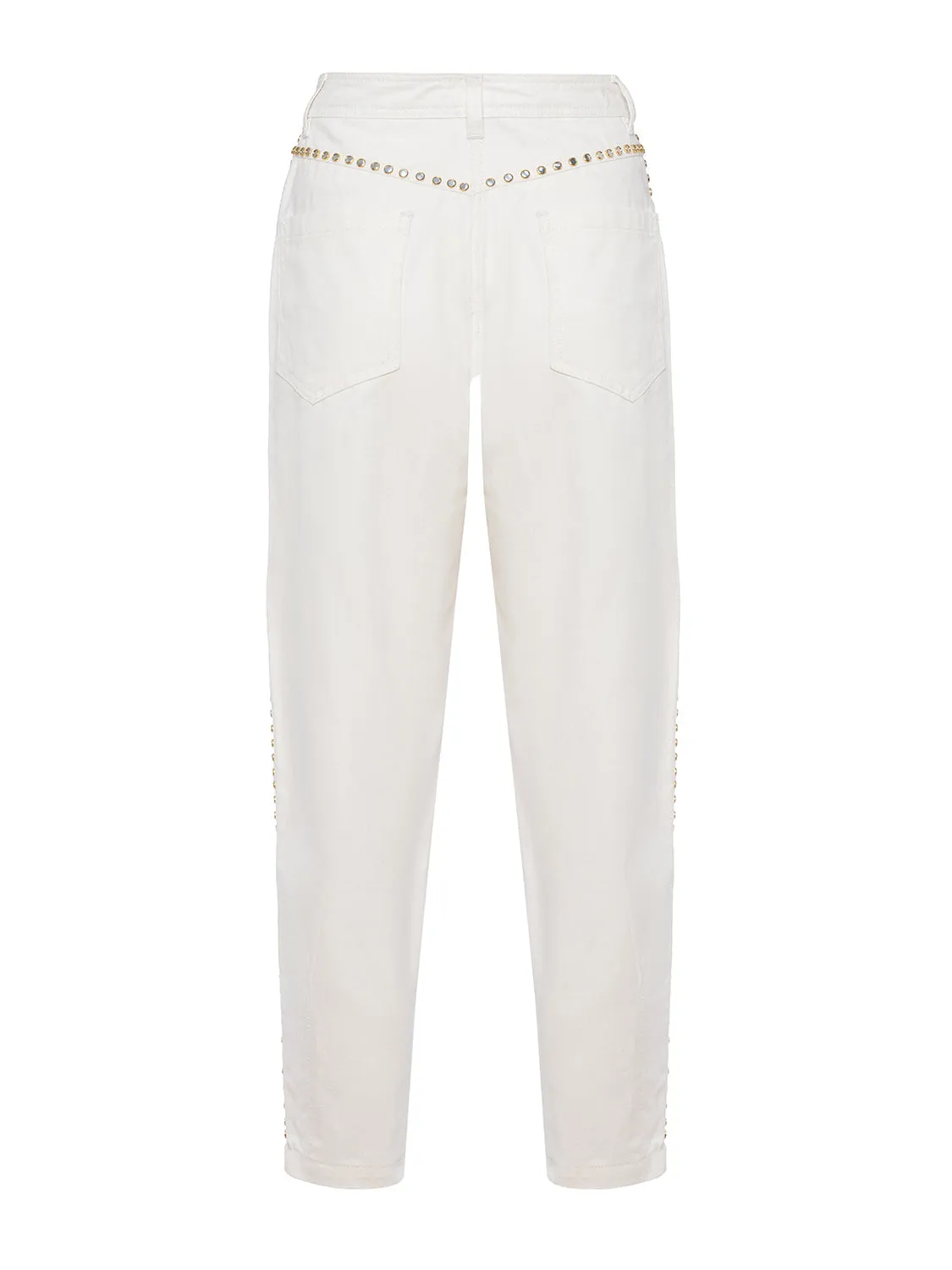 Studded Mom Denim Pants