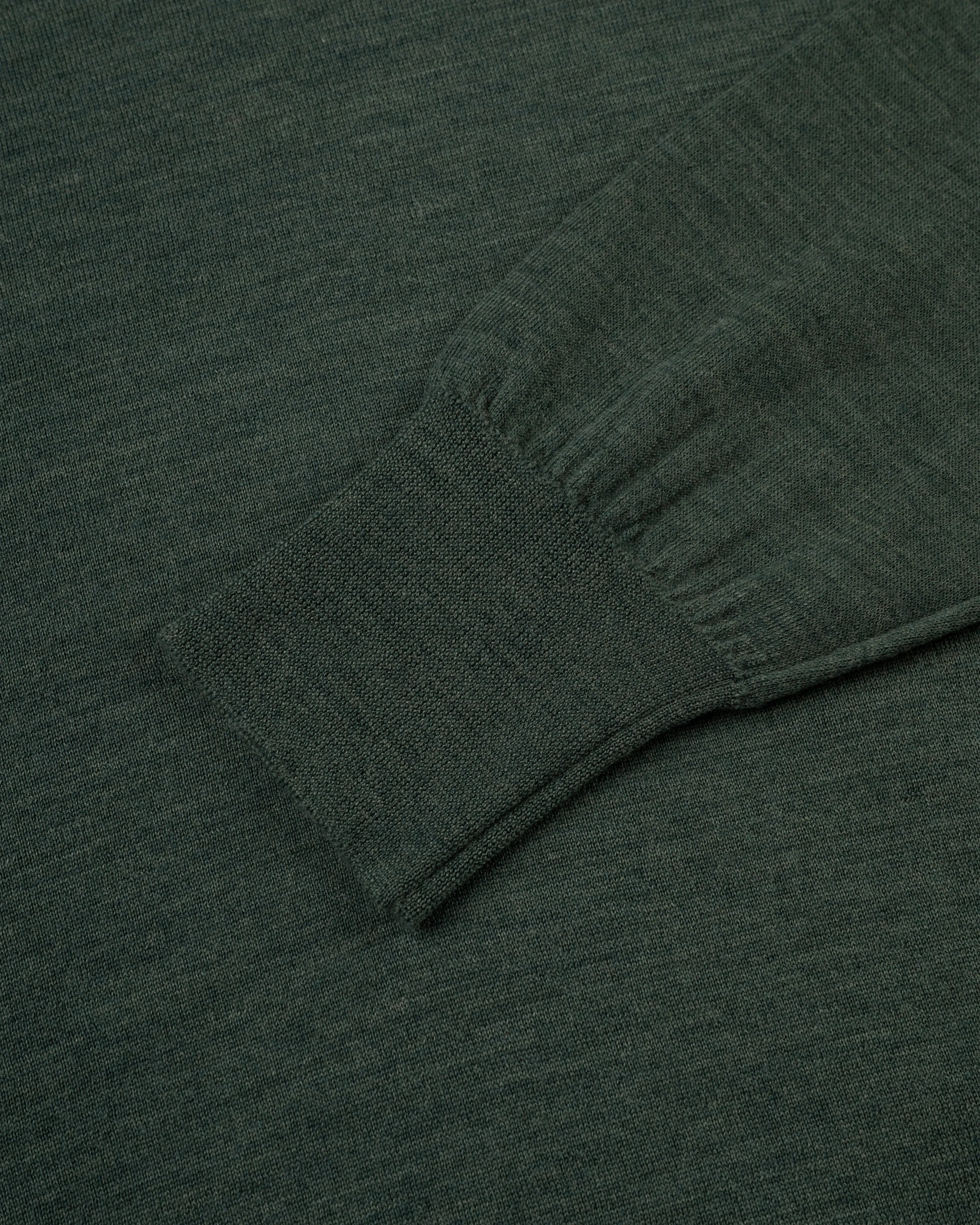 SUPERFINE MERINO WOOL SWEATER - GREEN