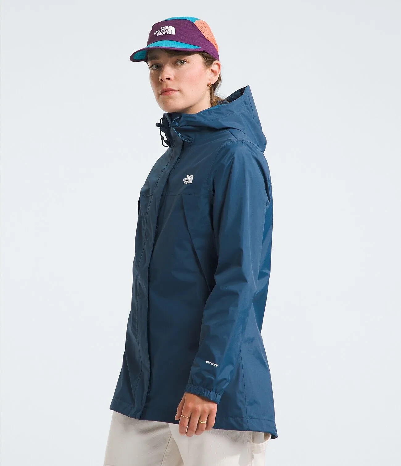 The North Face Antora Parka Jacket NF0A7QEWHDC Women Shady Blue Full Zip APP795