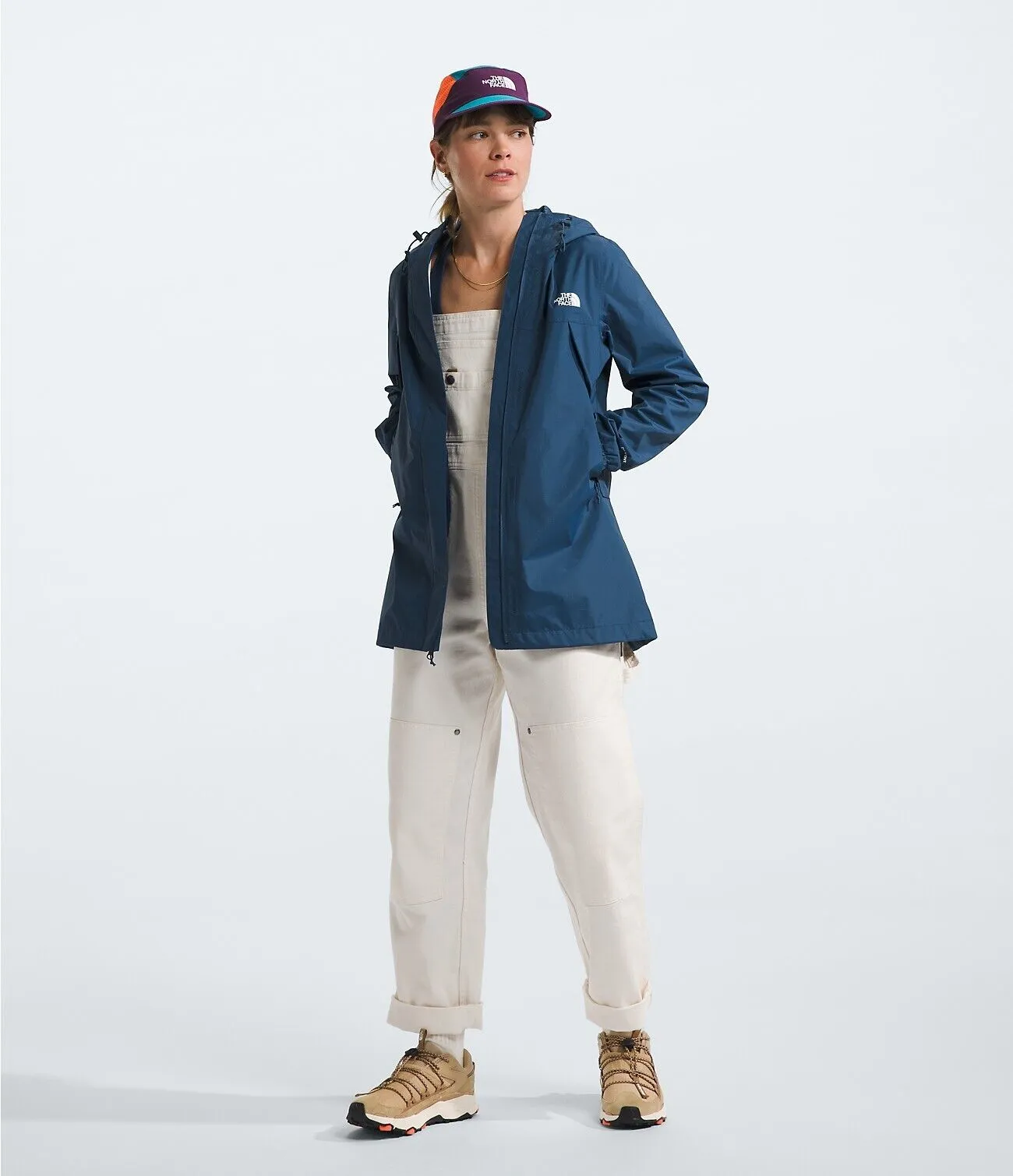 The North Face Antora Parka Jacket NF0A7QEWHDC Women Shady Blue Full Zip APP795