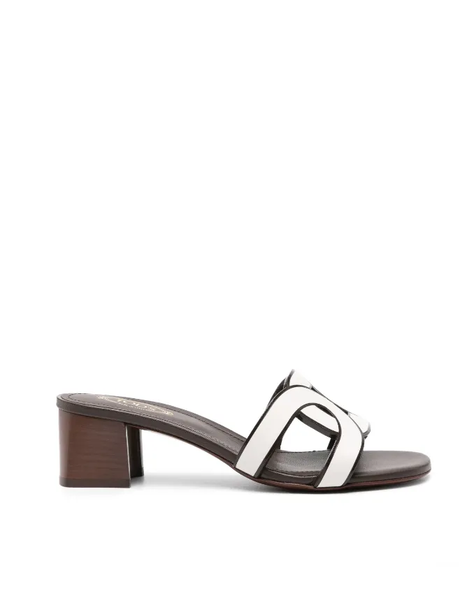 Tod's 50mm interwoven-strap leather mules
