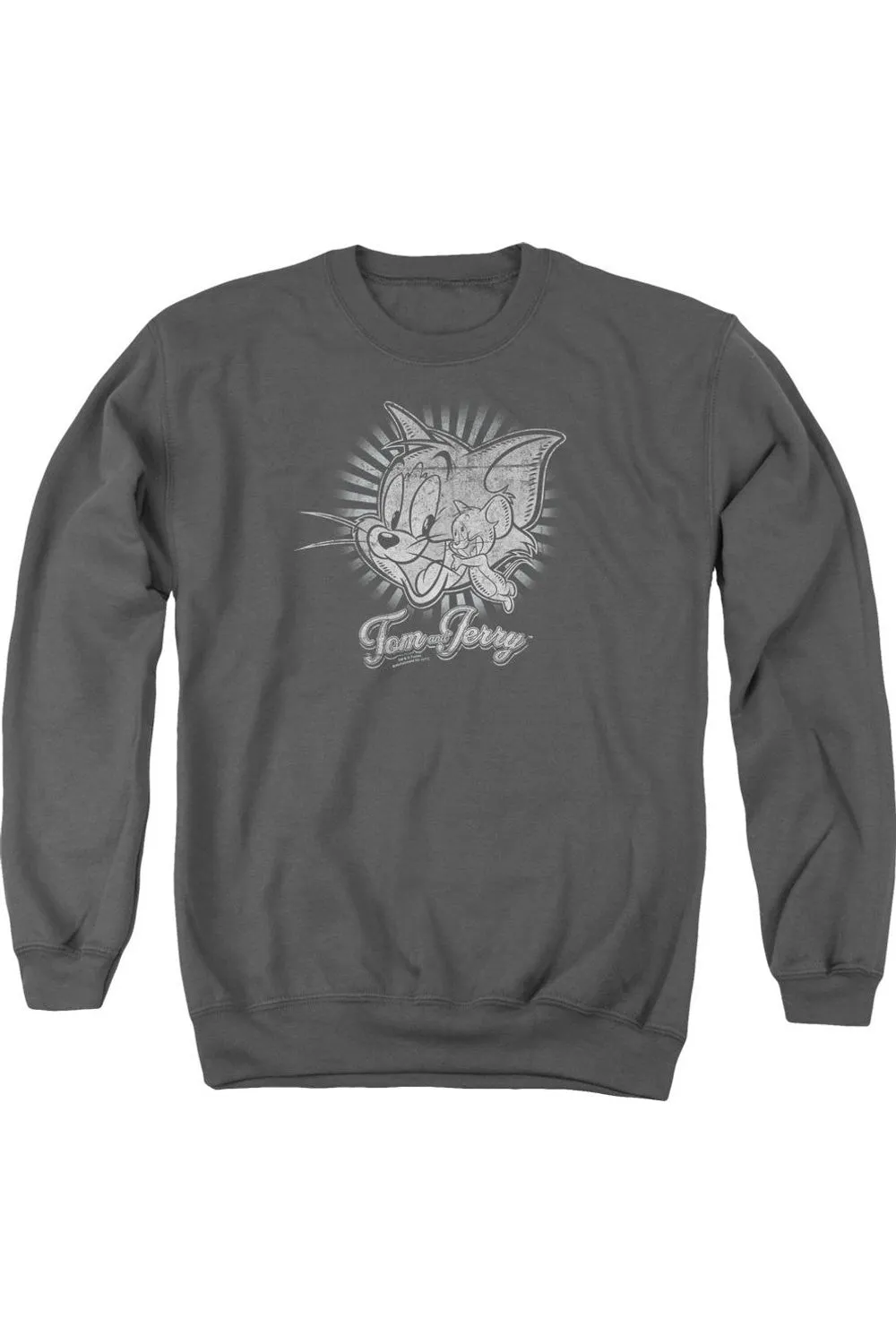 Tom And Jerry Classic Pals Adult Crewneck Sweatshirt