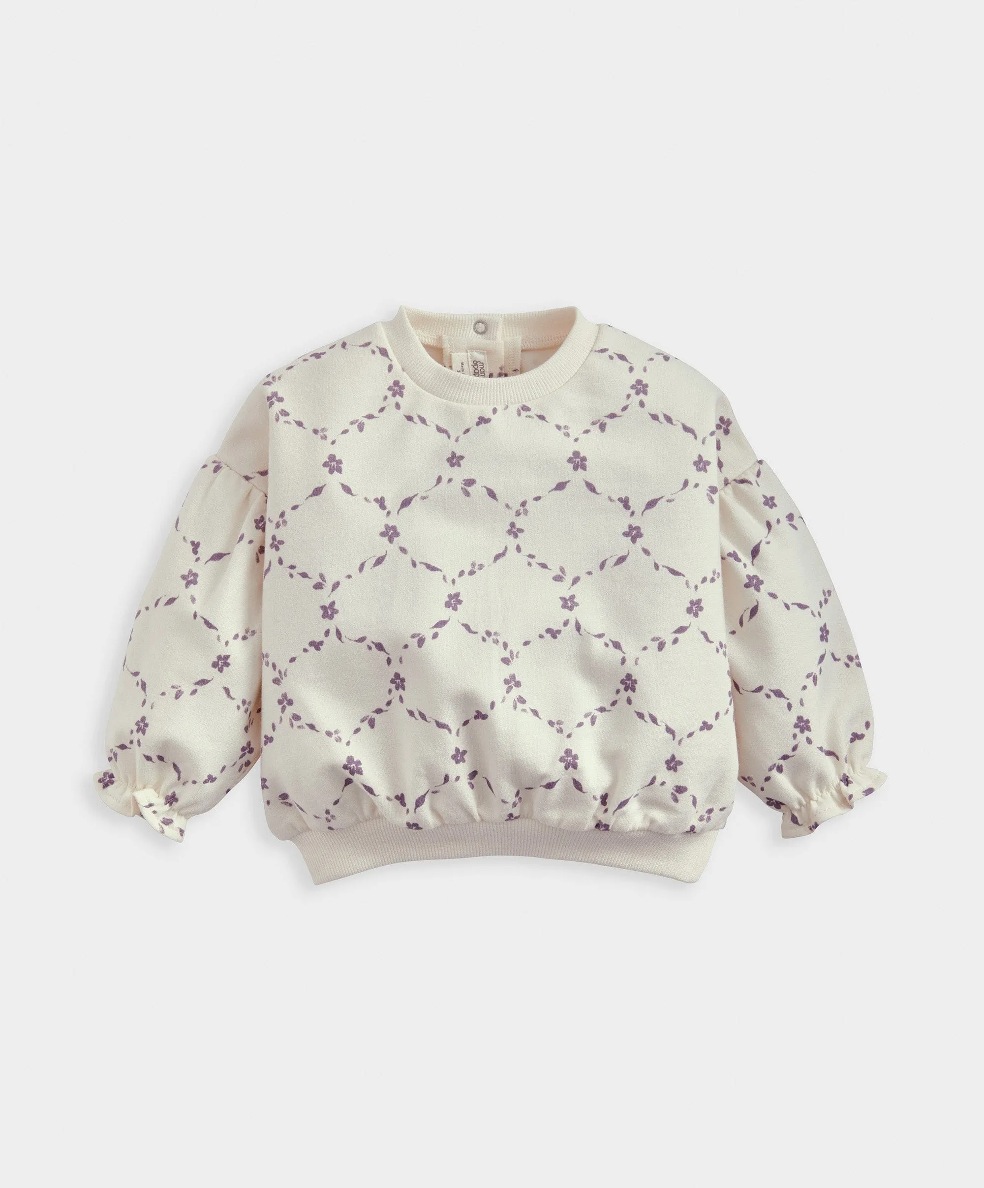 Trellis Print Sweatshirt