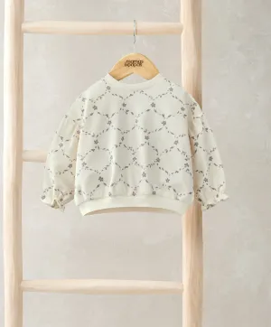 Trellis Print Sweatshirt