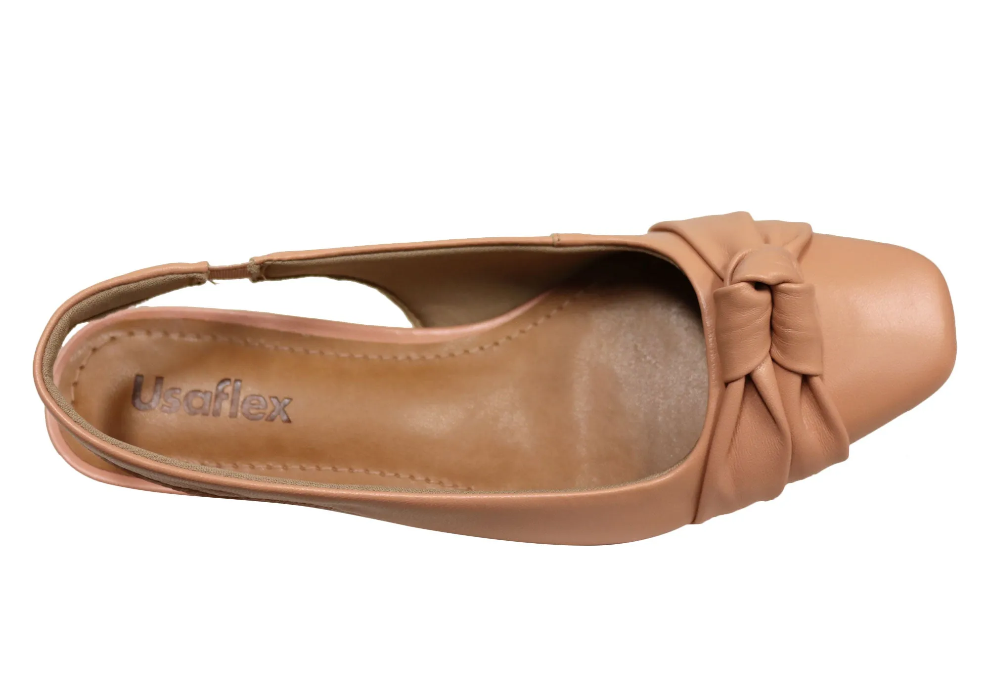 Usaflex Delaney Womens Comfort Leather Low Heel Shoes Made In Brazil Usaflex Shoes