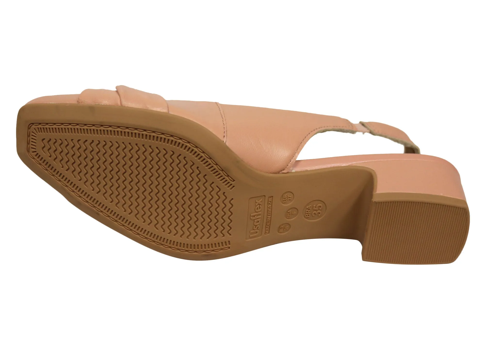 Usaflex Delaney Womens Comfort Leather Low Heel Shoes Made In Brazil Usaflex Shoes