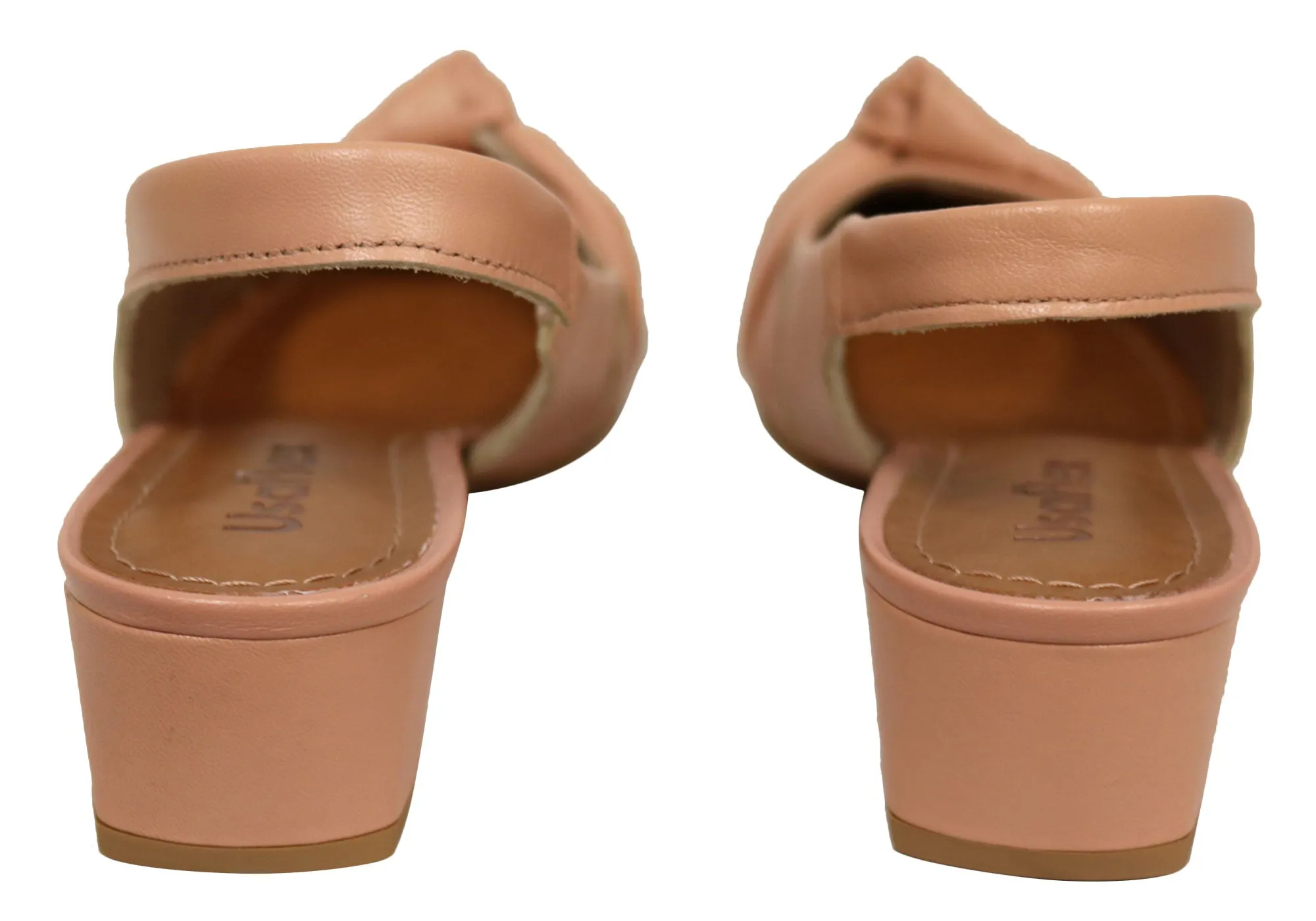 Usaflex Delaney Womens Comfort Leather Low Heel Shoes Made In Brazil Usaflex Shoes