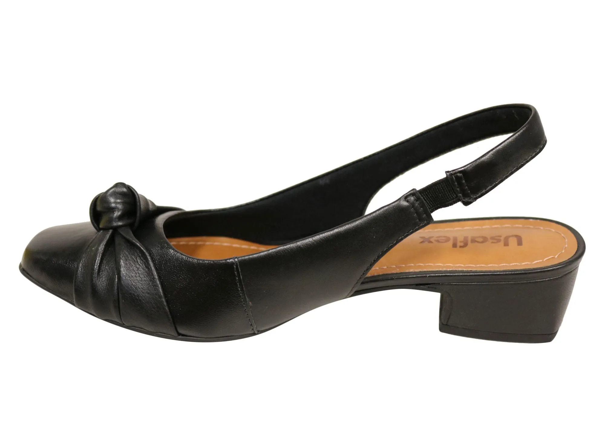 Usaflex Delaney Womens Comfort Leather Low Heel Shoes Made In Brazil Usaflex Shoes