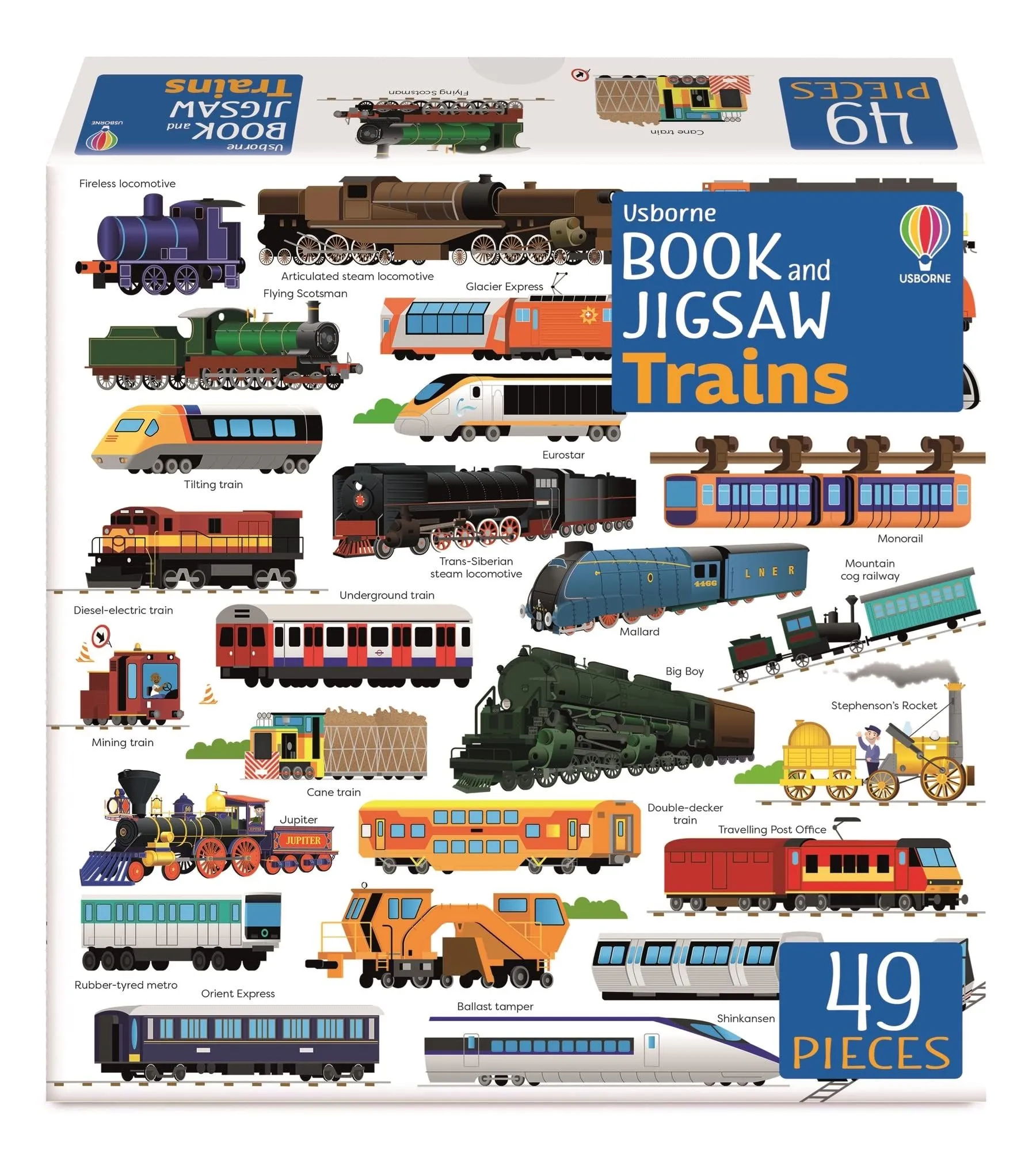 Usborne Book and Jigsaw: Trains