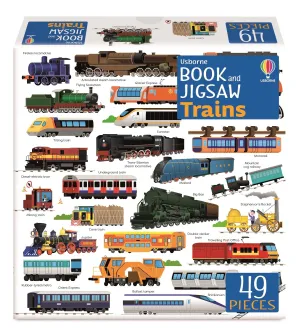 Usborne Book and Jigsaw: Trains
