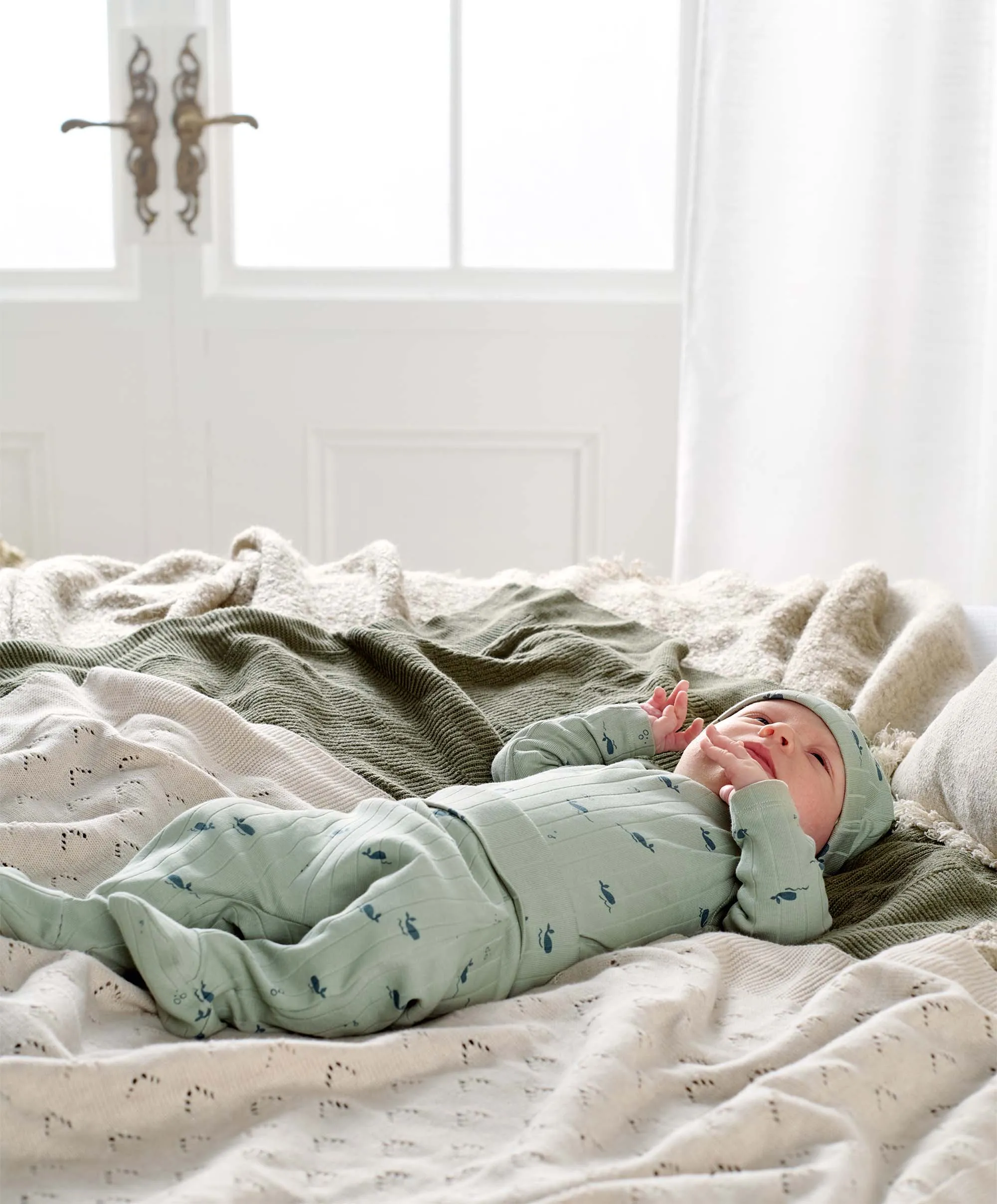 Whale Outfit Set (3 Piece) - Green Babykids Mamas & Papas